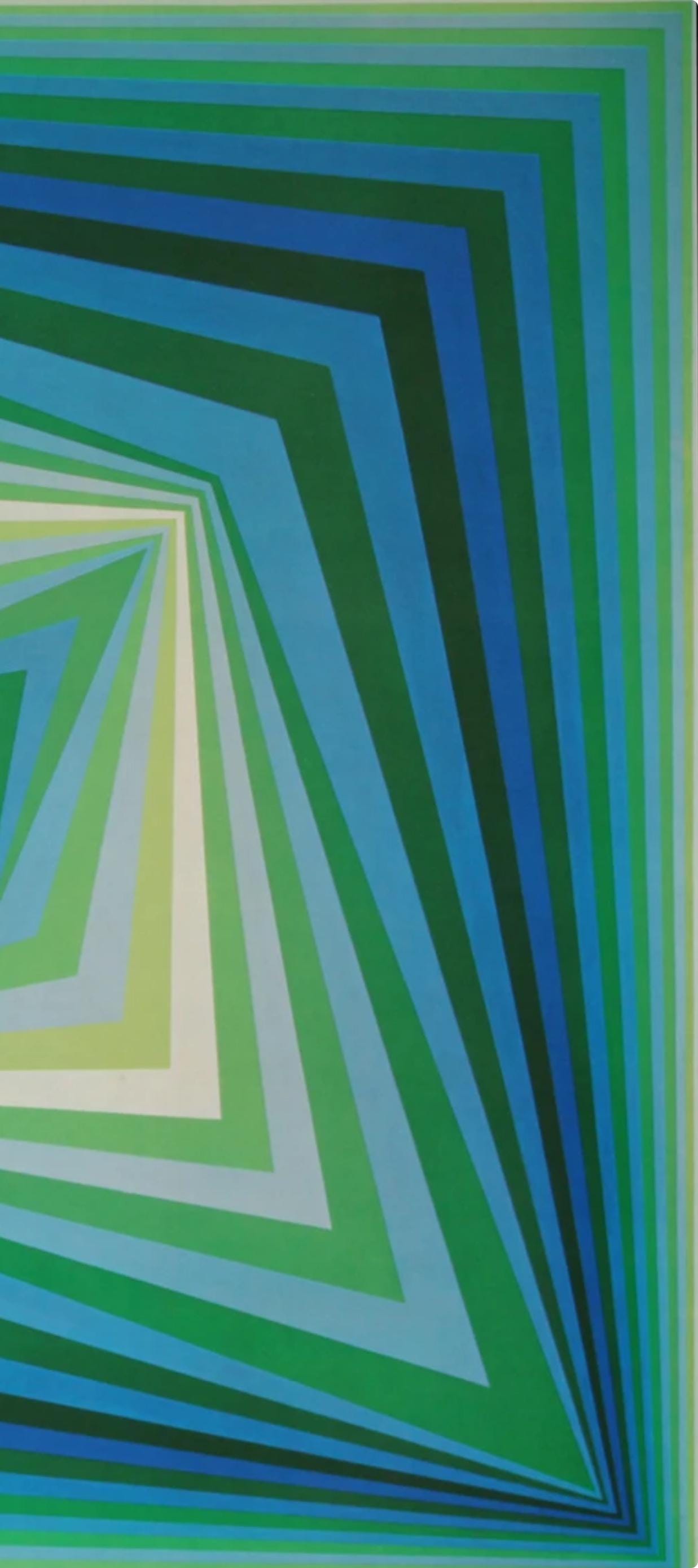 Victor Vasarely, Composition, Progressions II, Limited Edition Héliogravure