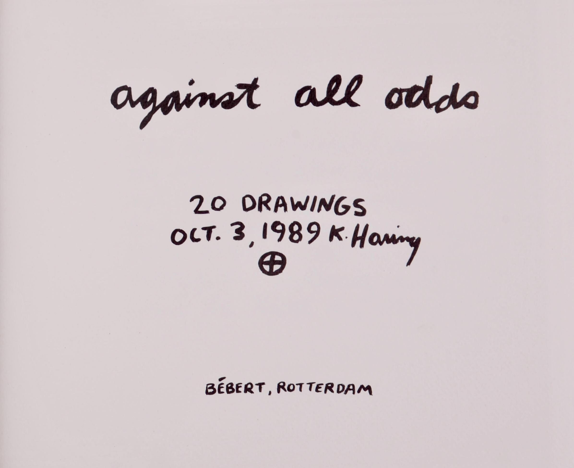 Keith Haring, Composition, Against All Odds, Limited Edition Lithograph