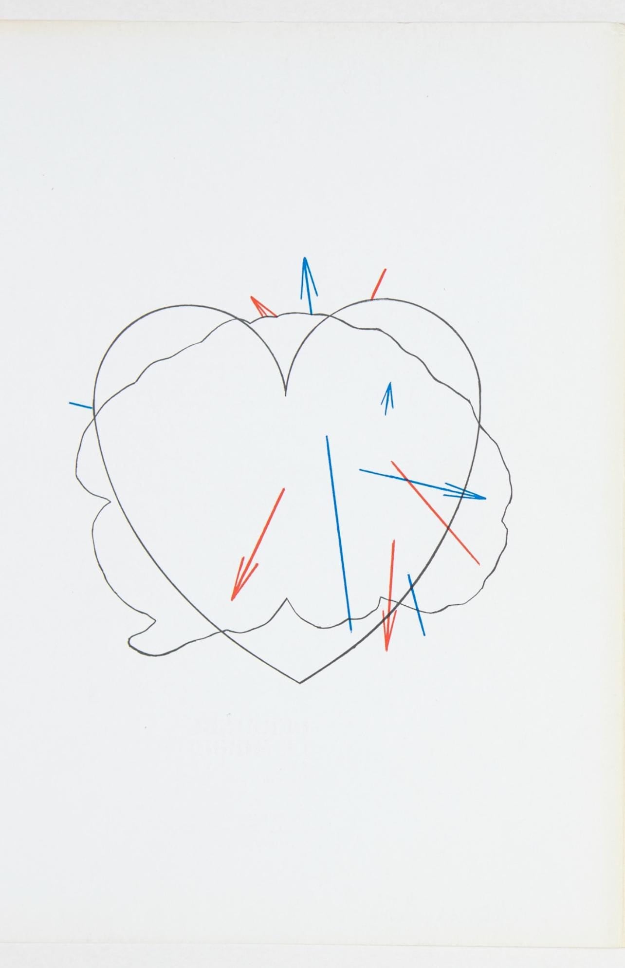 Shusaku Arakawa 荒川 修作, Composition, Derrière le miroir, Limited Edition Lithograph