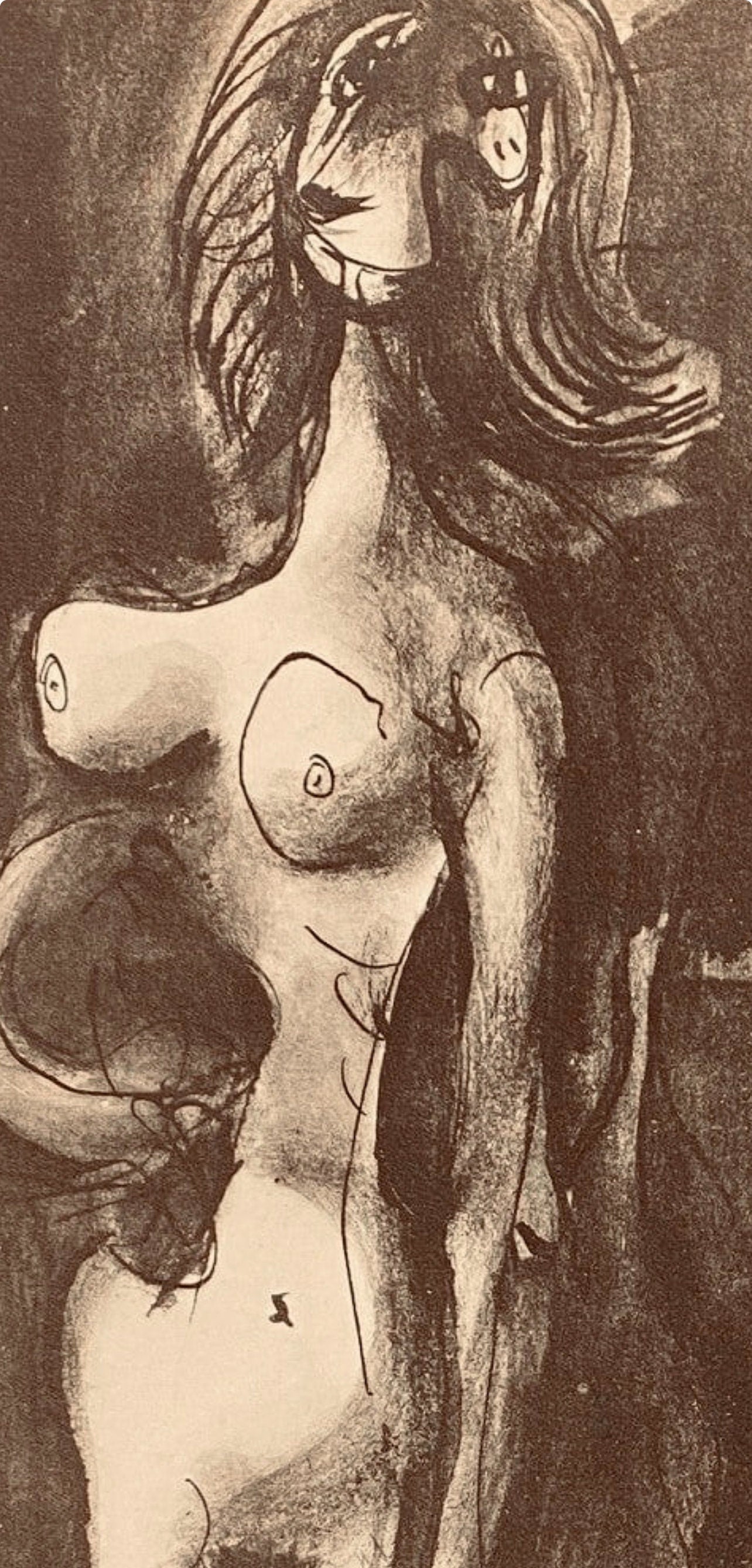 Pablo Picasso, Composition, Carnet de dessins de Picasso, Cahiers d’Art, Limited Edition Lithograph