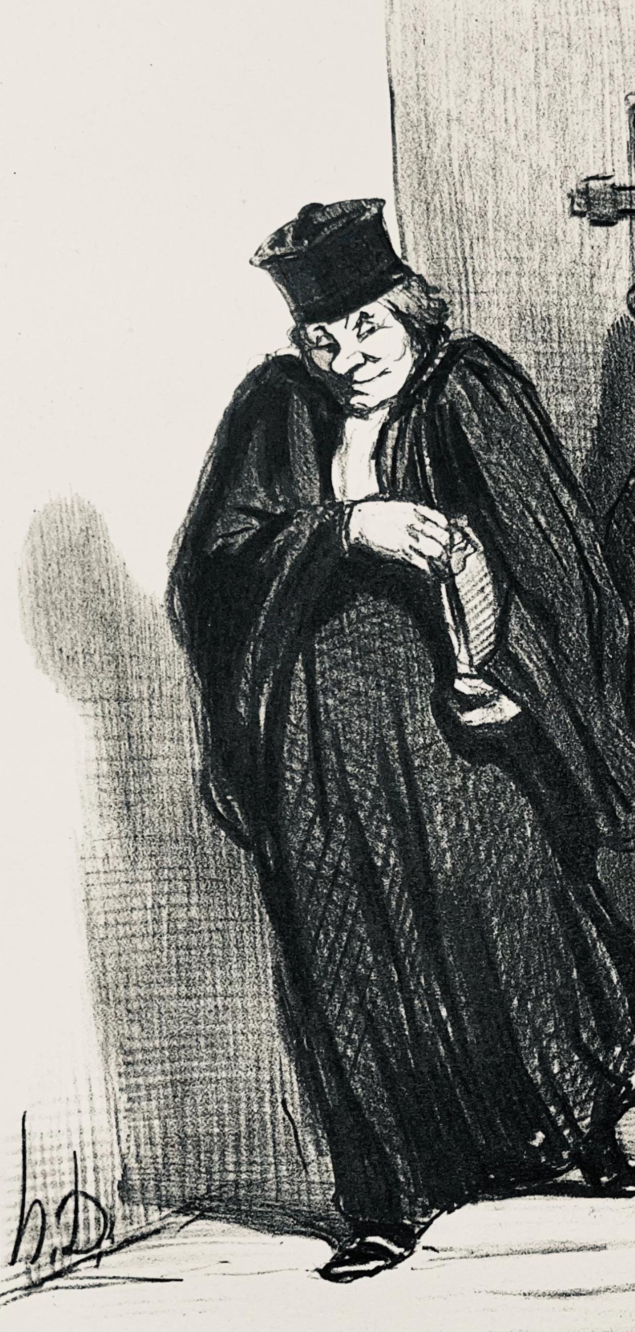 Honoré Daumier, Composition, Honoré Daumier, Law and Justice, Limited Edition Lithograph
