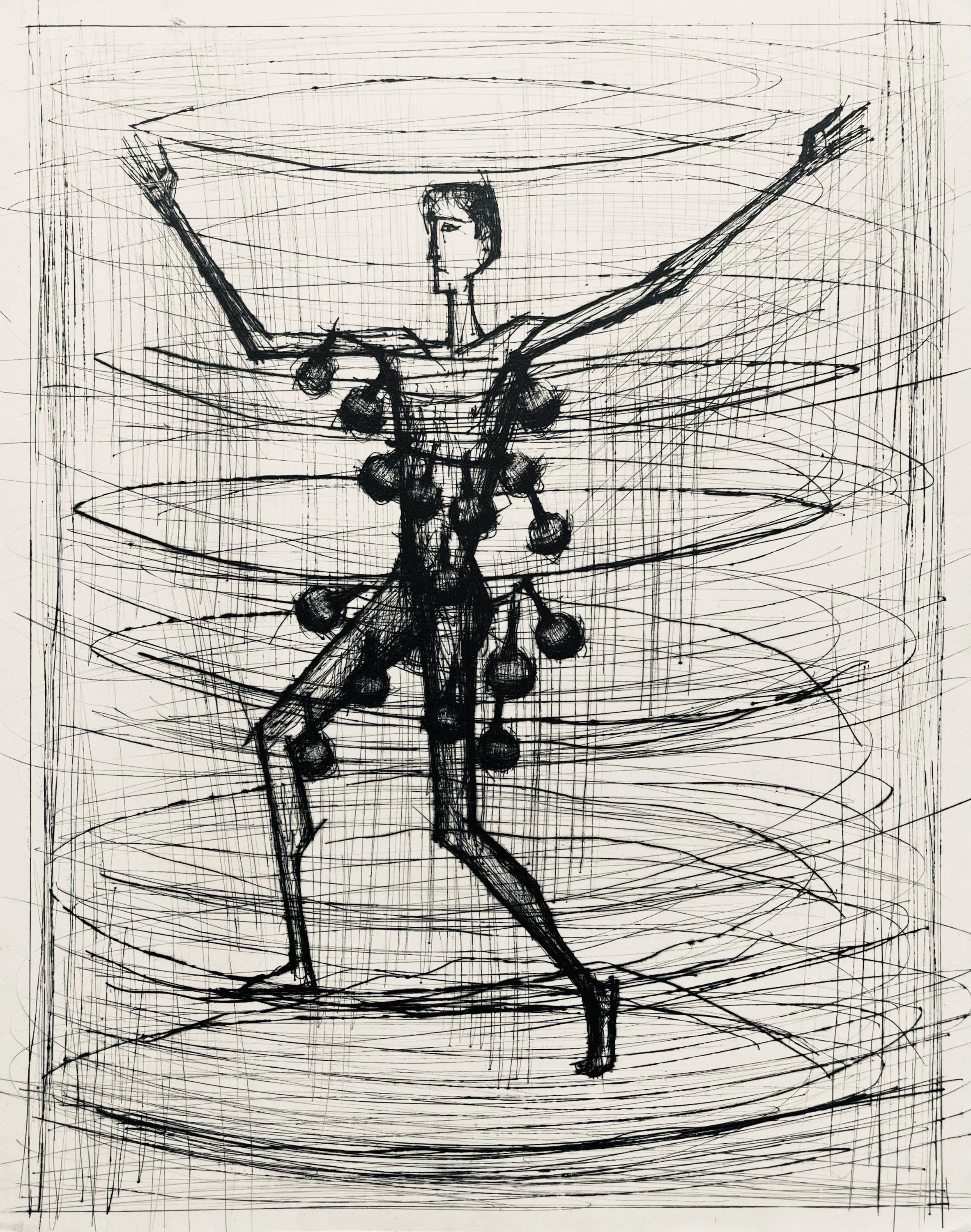 Bernard Buffet, Composition (Reinz 208-222), Voyages Fantastiques, Limited Edition Etching