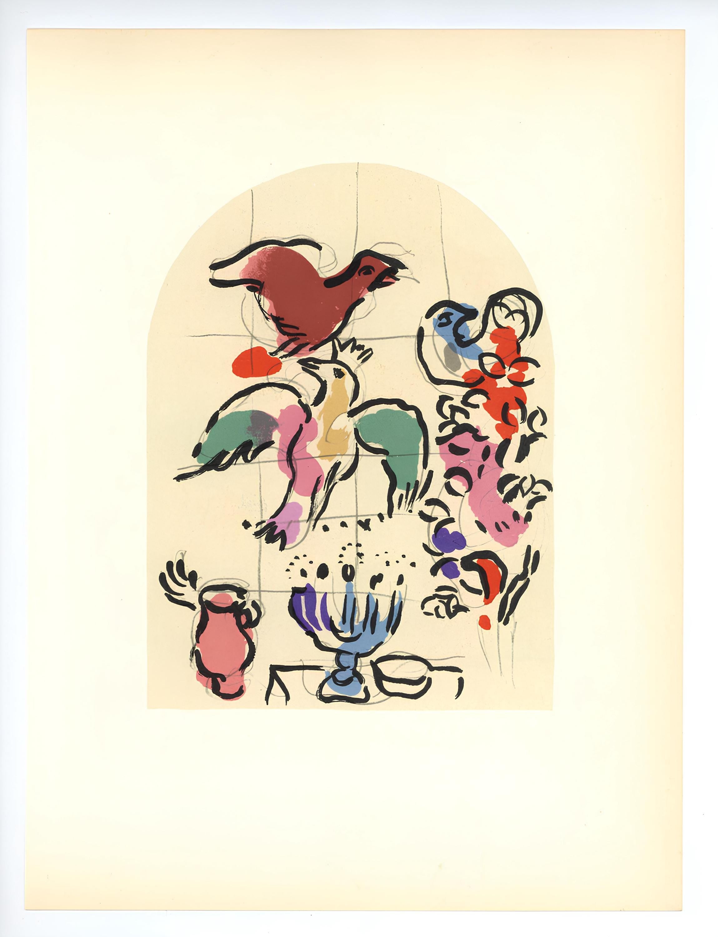 Marc Chagall, Tribe of Asher, Jerusalem Windows, Limited Edition Lithograph