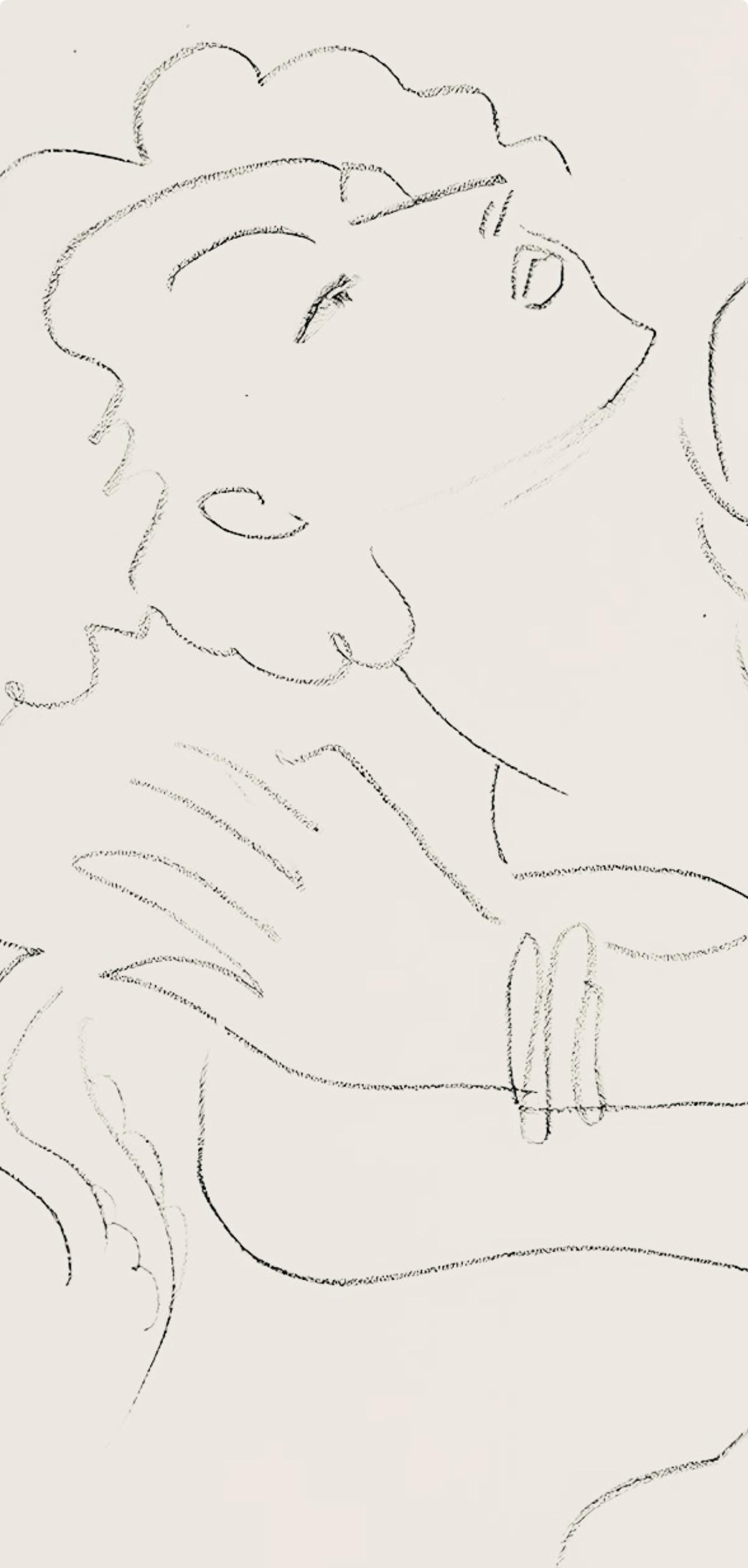Henri Matisse, Série F, var. 6 (Duthuit 9), Henri Matisse, Dessins, Thèmes et variations, Limited Edition Lithograph