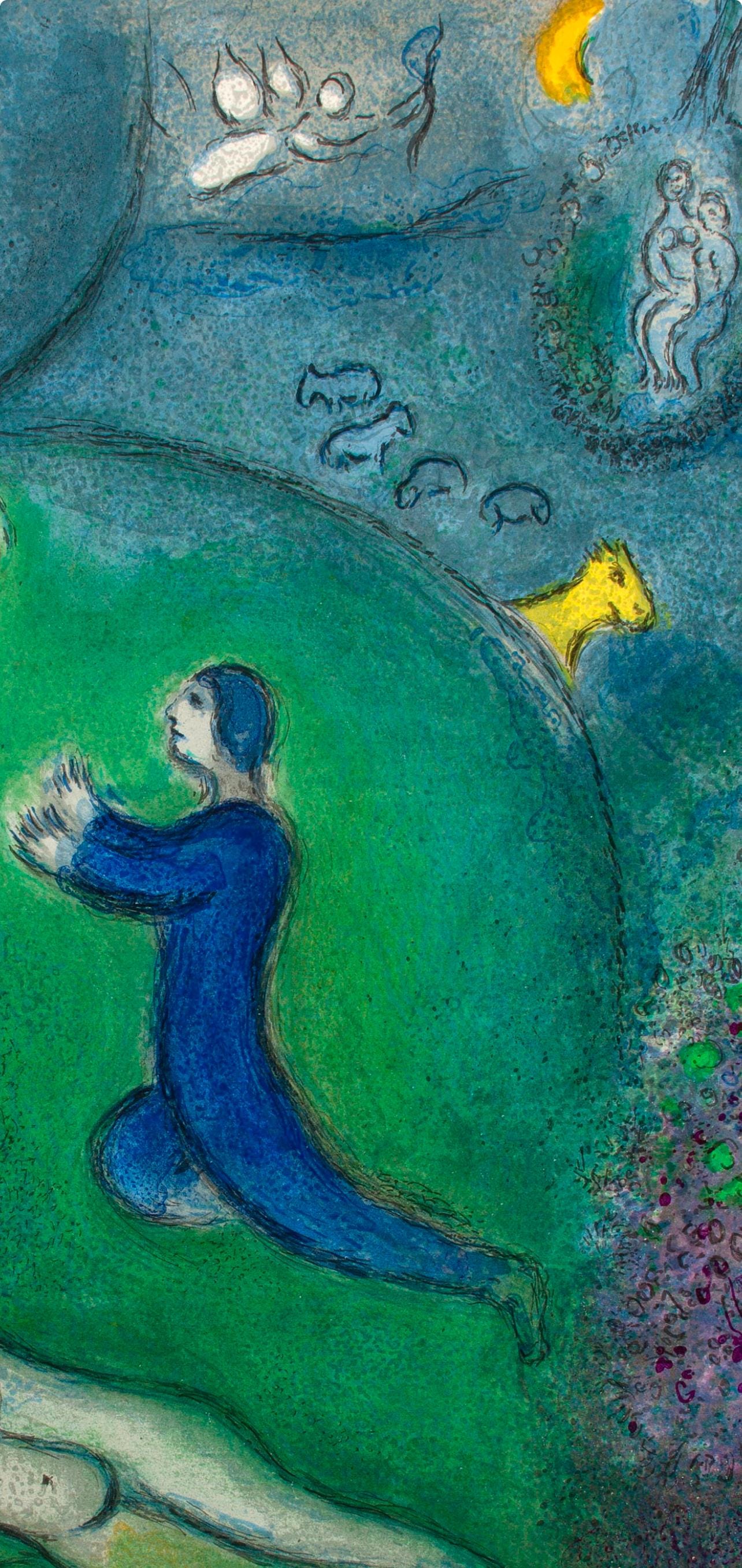Marc Chagall, Daphnis et Lycénion, Daphnis et Chloé, Limited Edition Héliogravure