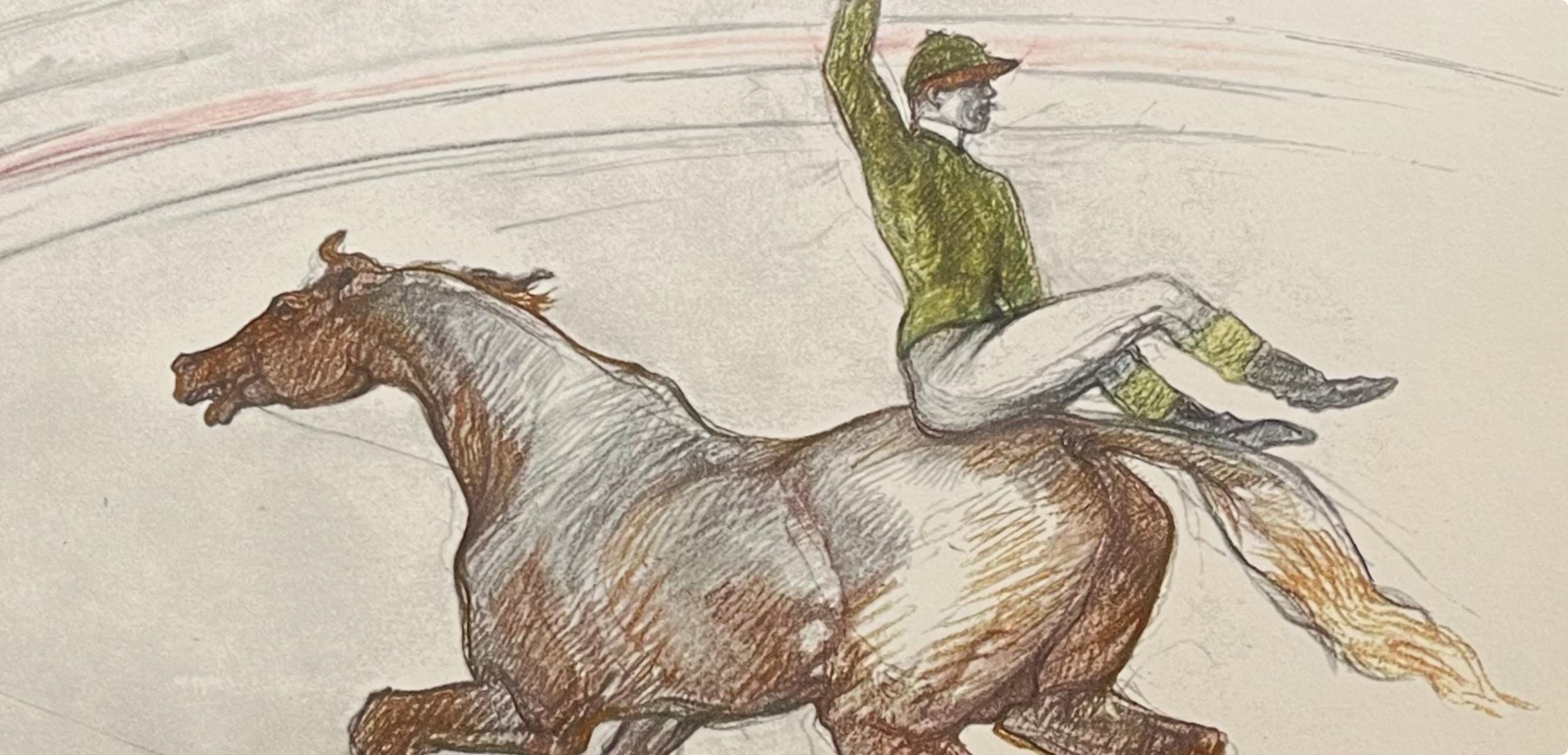 Henri de Toulouse-Lautrec, Jockey, Henri de Toulouse-Lautrec, At the Circus, Limited Edition Lithograph