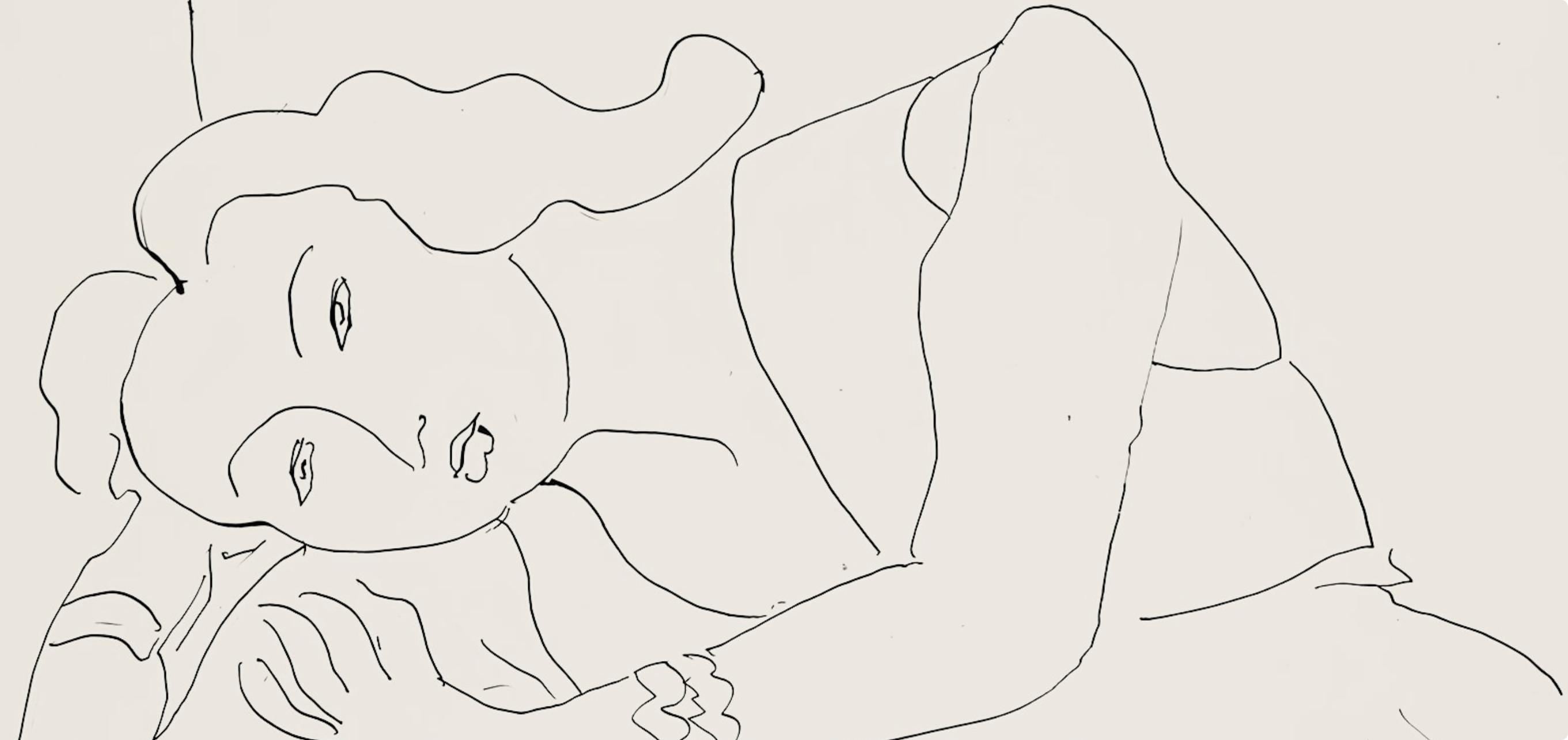 Henri Matisse, Série C, var. 6 (Duthuit 9), Henri Matisse, Dessins, Thèmes et variations, Limited Edition Lithograph