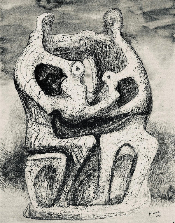 Henry Moore, Family Group, The Drawings of Henry Moore, Limited Edition Lithograph