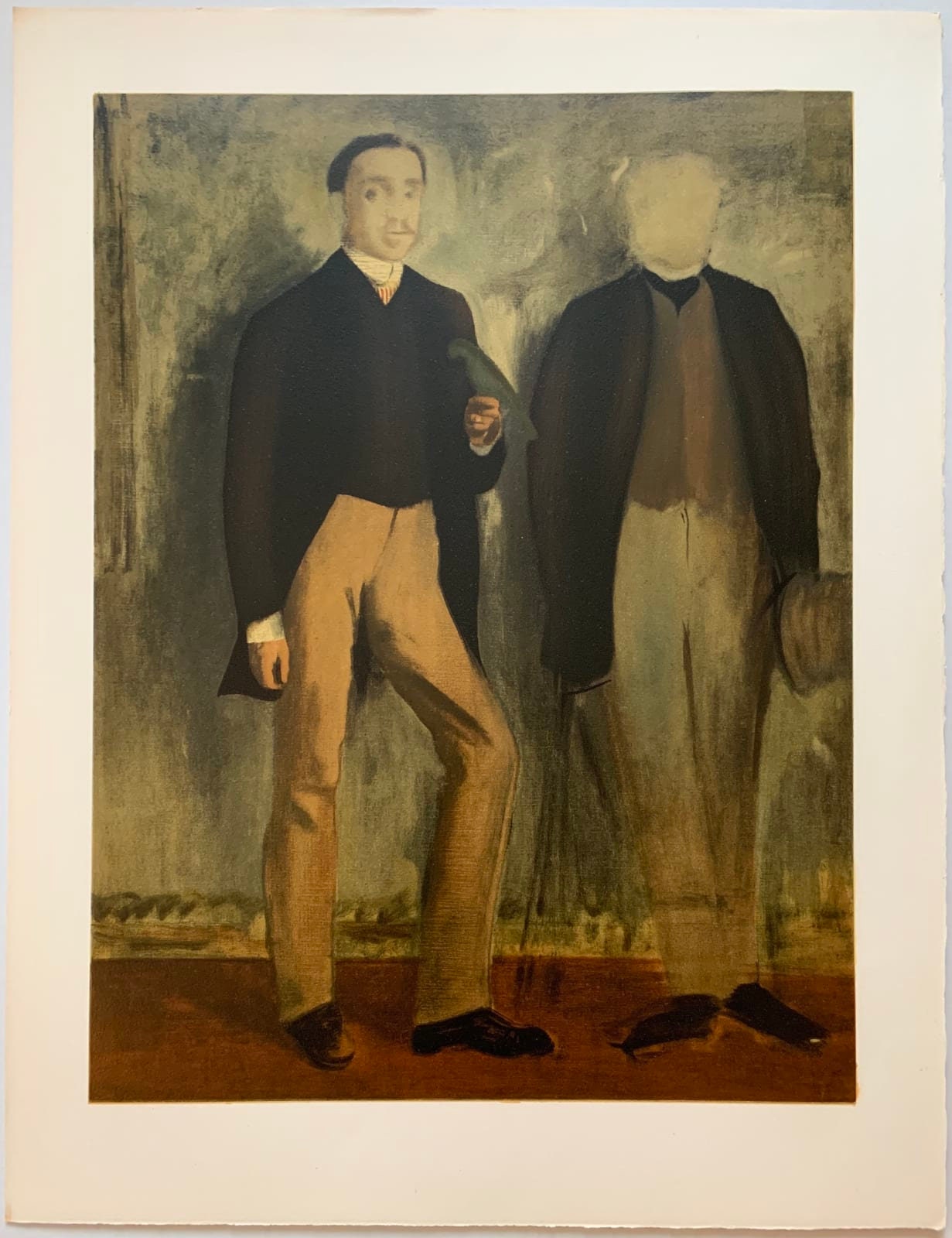 Edgar Degas, Deux hommes en pied, Les Réalistes Lyriques, Collection Pierre Lévy, Limited Edition Lithograph