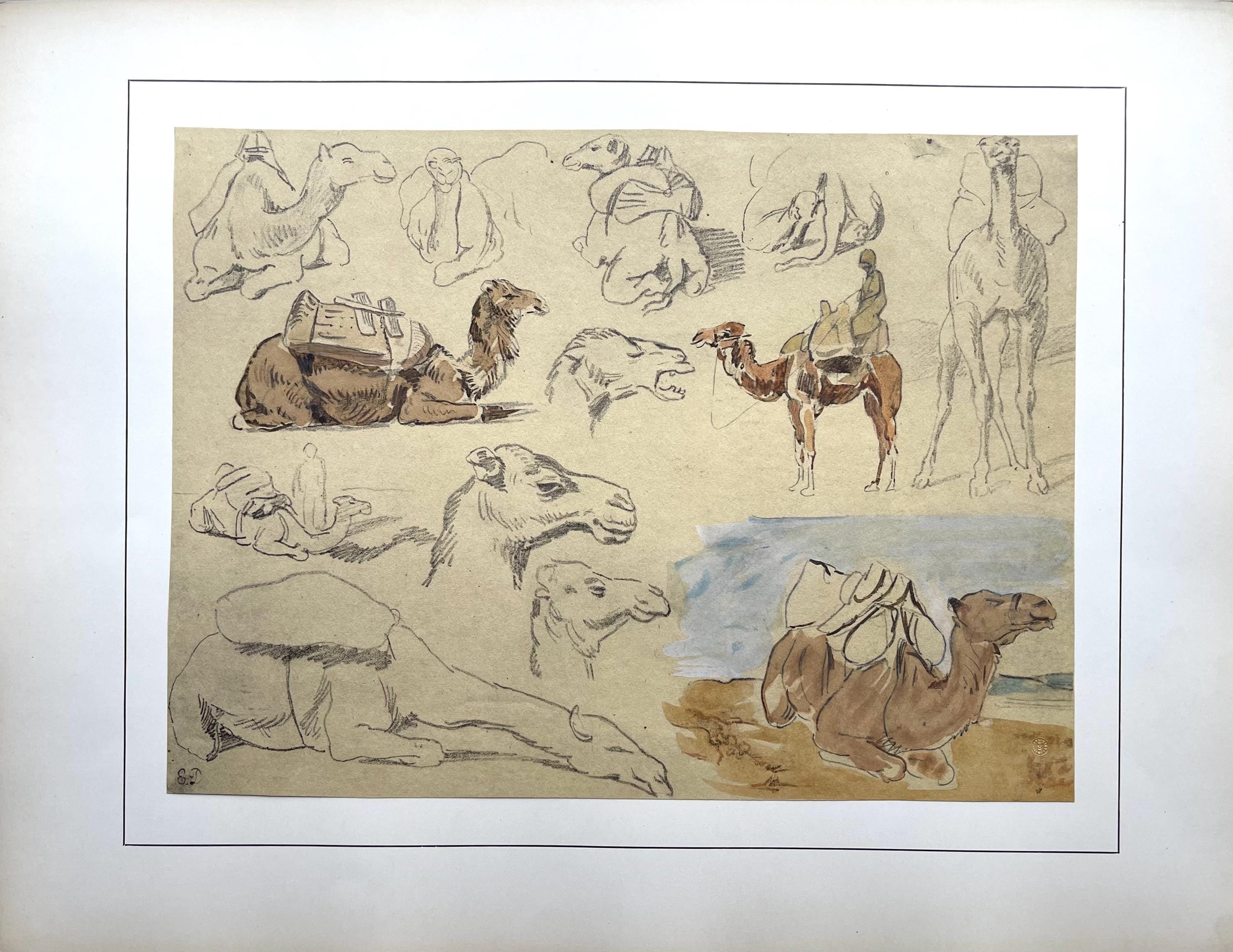 Eugène Delacroix, Composition, Trente et un Dessins et Aquarelles du Maroc, Limited Edition Lithograph