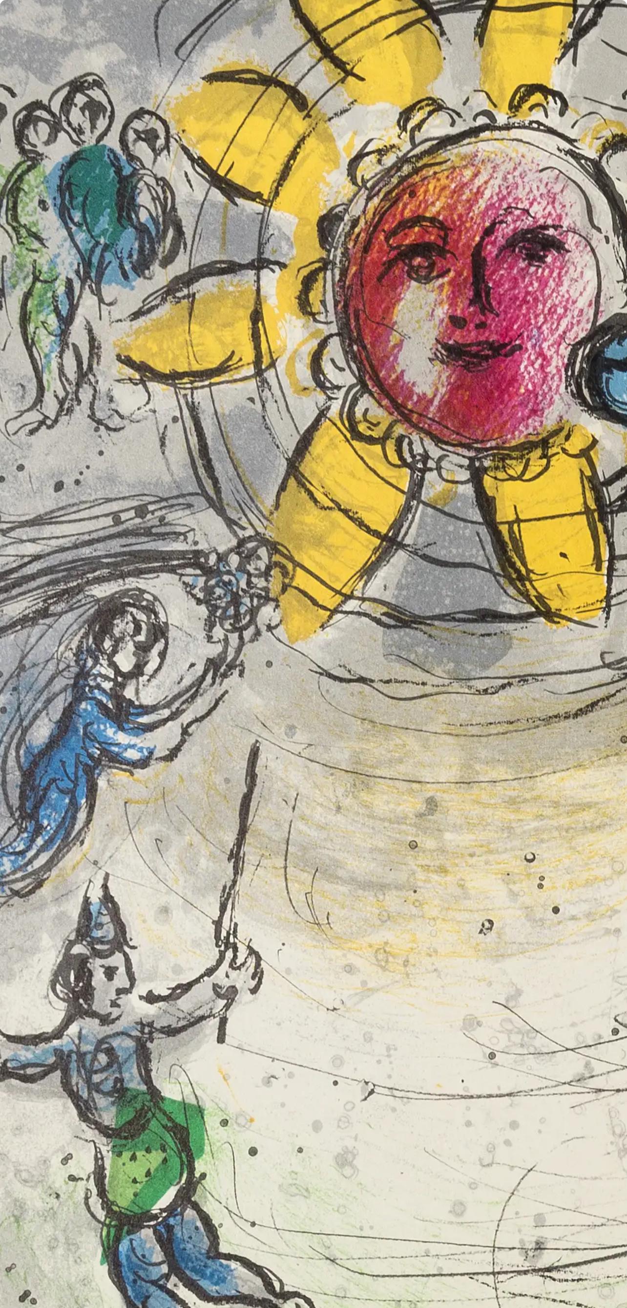 Marc Chagall, Composition (Cramer 110; Mourlot 945), Derrière le miroir, Limited Edition Lithograph
