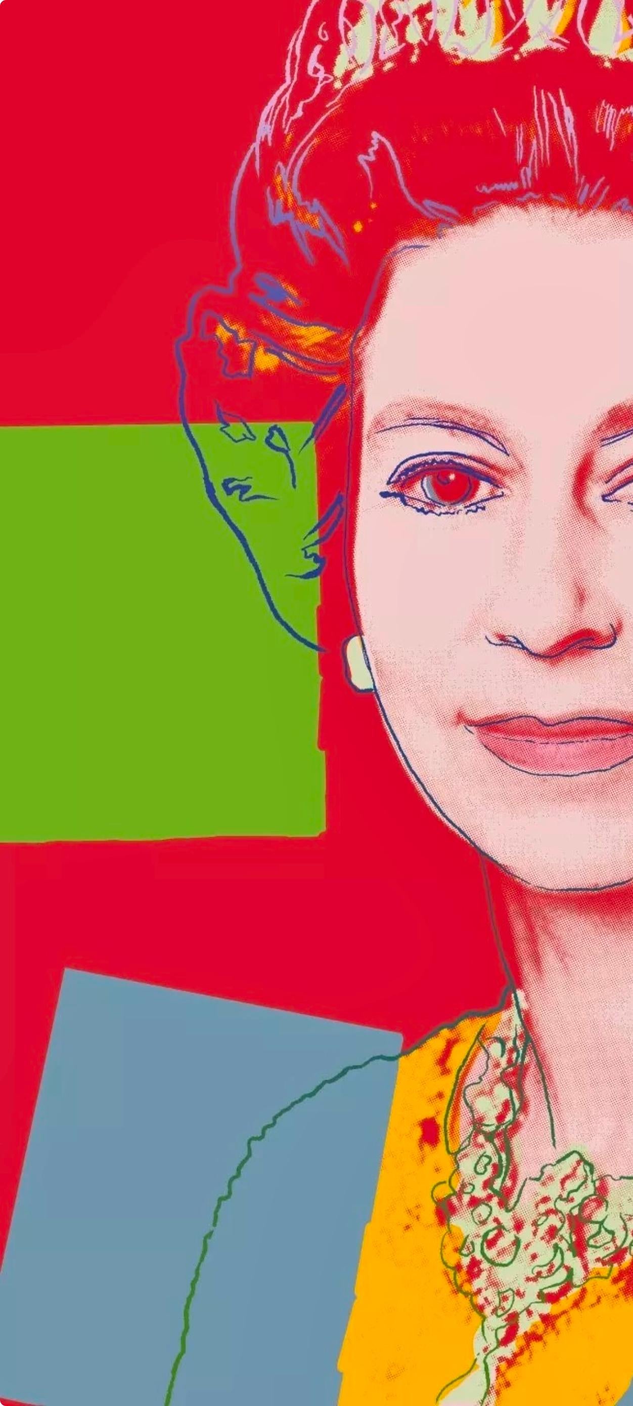 Andy Warhol, Queen Elizabeth II, nº334, Official Limited Edition, Sunday B. Morning, Silkscreen