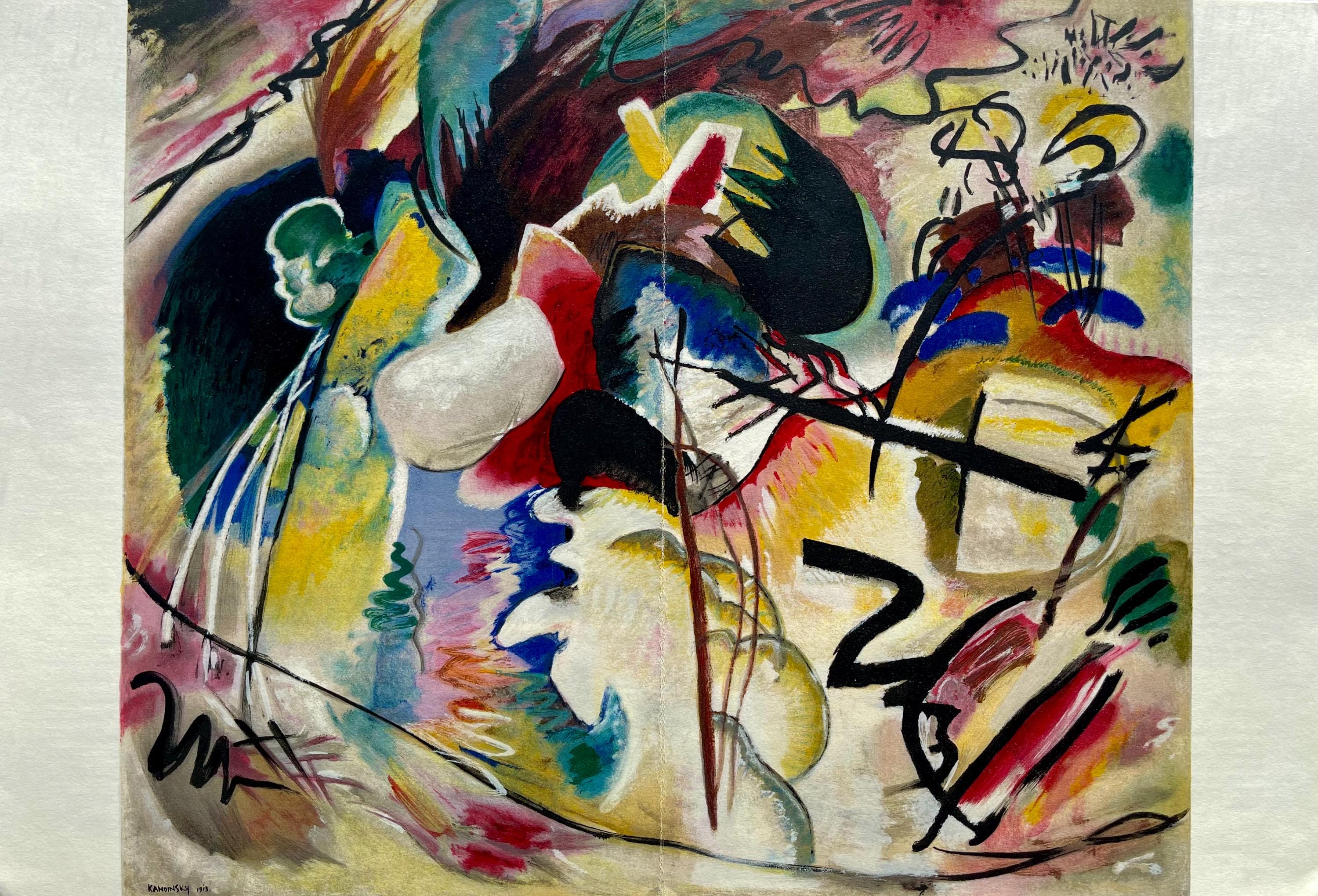 Wassily Kandinsky, Tableau avec formes blanches, Derrière le miroir, Limited Edition Lithograph