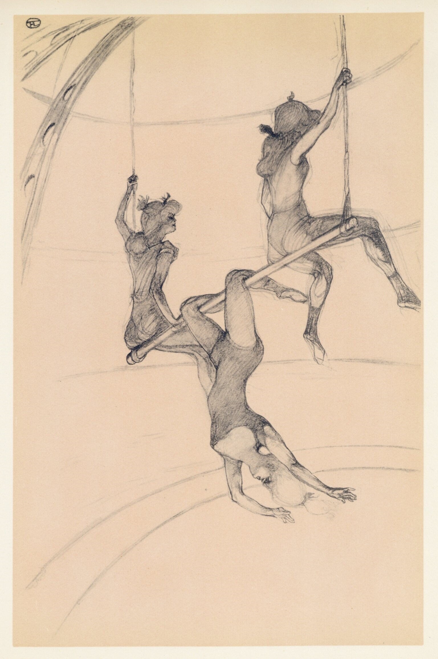 Henri de Toulouse-Lautrec, Le trapeze volant, The Circus by Toulouse-Lautrec, Limited Edition Lithograph