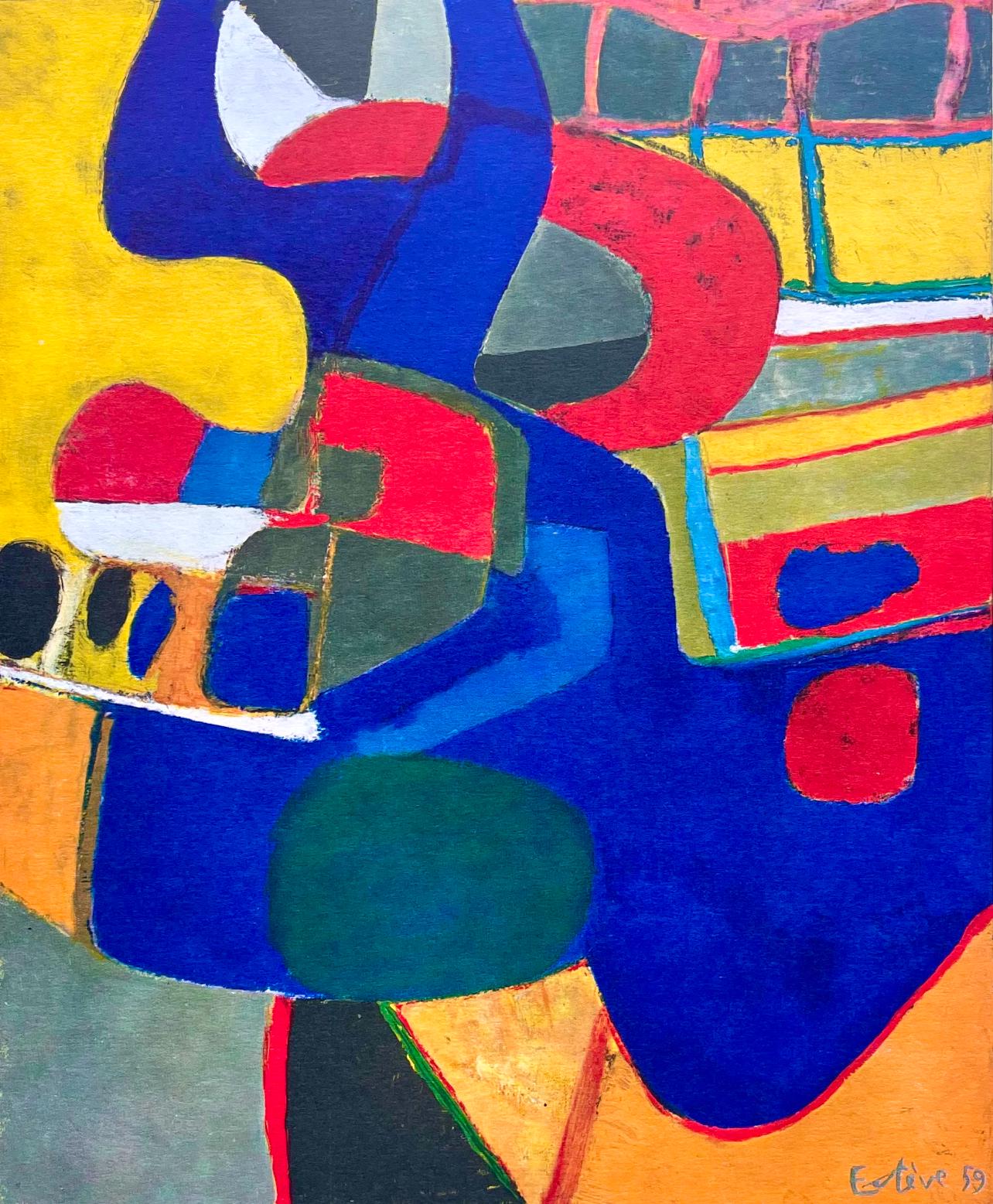 Maurice Estève, Composition, Maurice Estève, Peintres d'aujourd'hui, Limited Edition Lithograph
