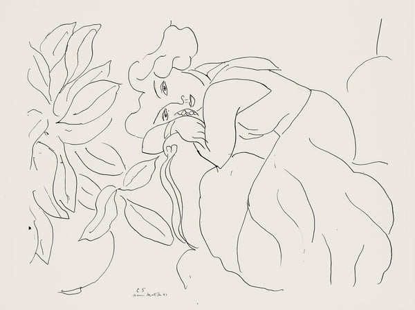 Henri Matisse, Série C, var. 5 (Duthuit 9), Henri Matisse, Dessins, Thèmes et variations, Limited Edition Lithograph