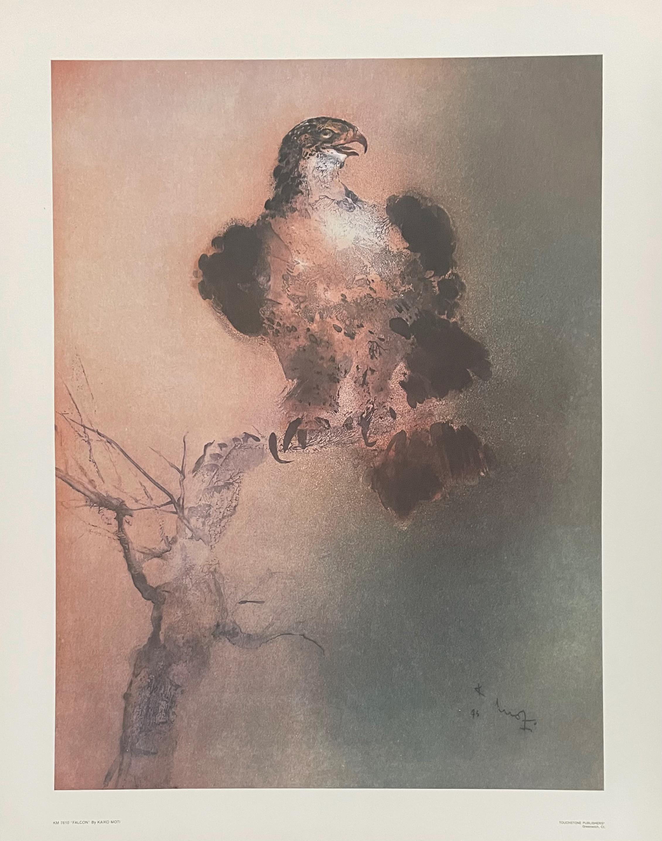 Kaiko Moti, Falcon, Original Edition Offset Lithograph