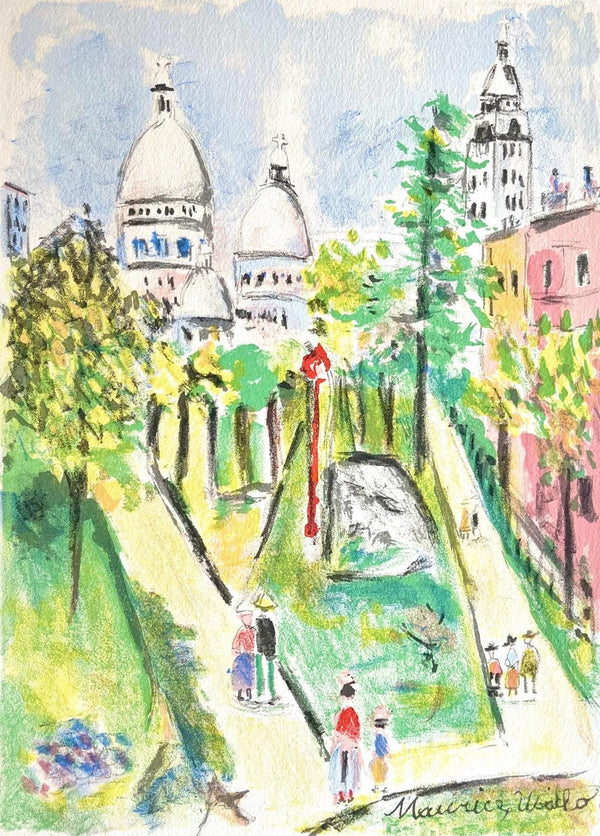 Maurice Utrillo, Montmartre (Place Saint-Pierre), Paris Capitale, Limited Edition Lithograph