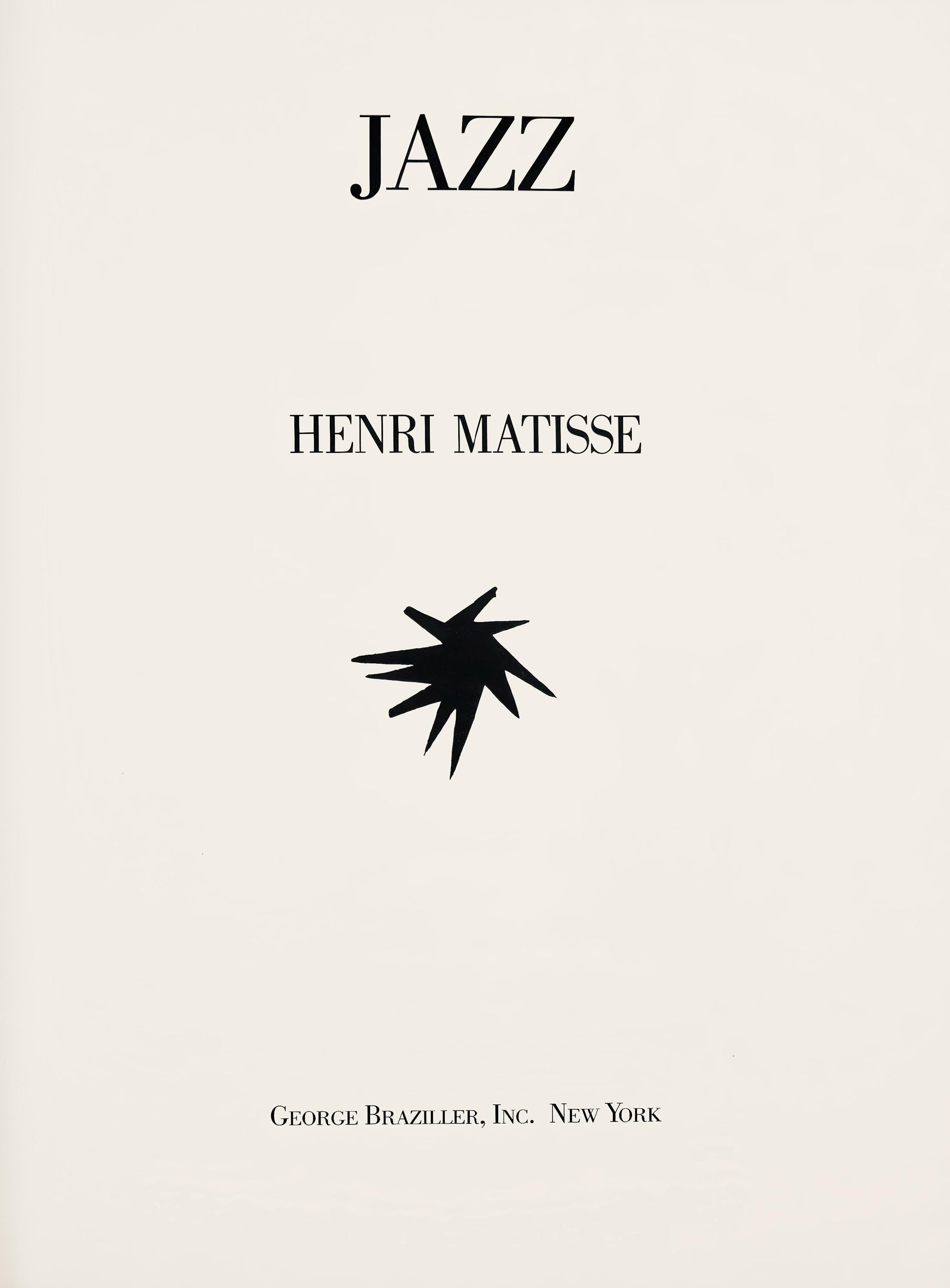Henri Matisse, Les Codomas, Jazz, Special Edition for the Museum of Modern Art, Limited Edition Héliogravure