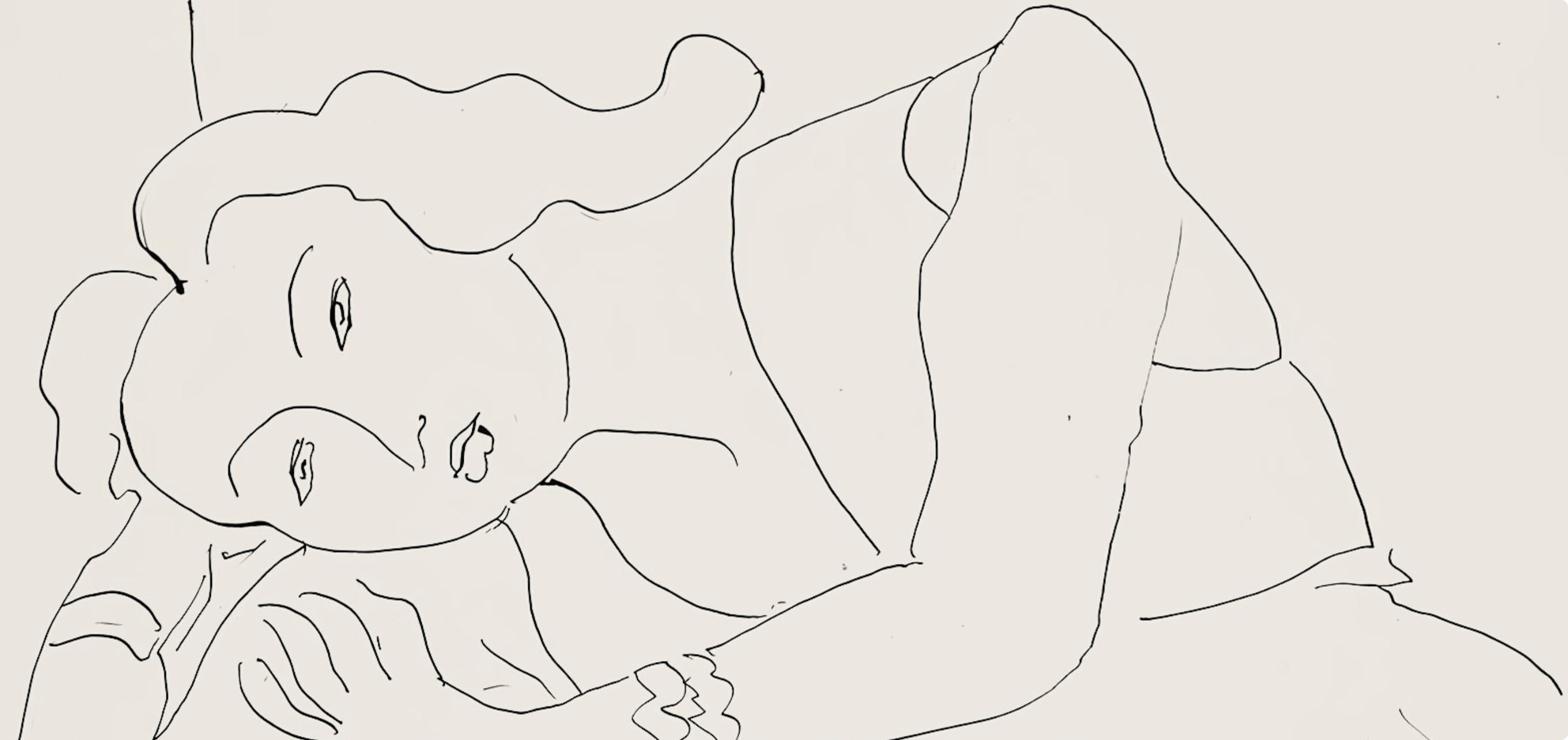 Henri Matisse, Série C, var. 6 (Duthuit 9), Henri Matisse, Dessins, Thèmes et variations, Limited Edition Lithograph
