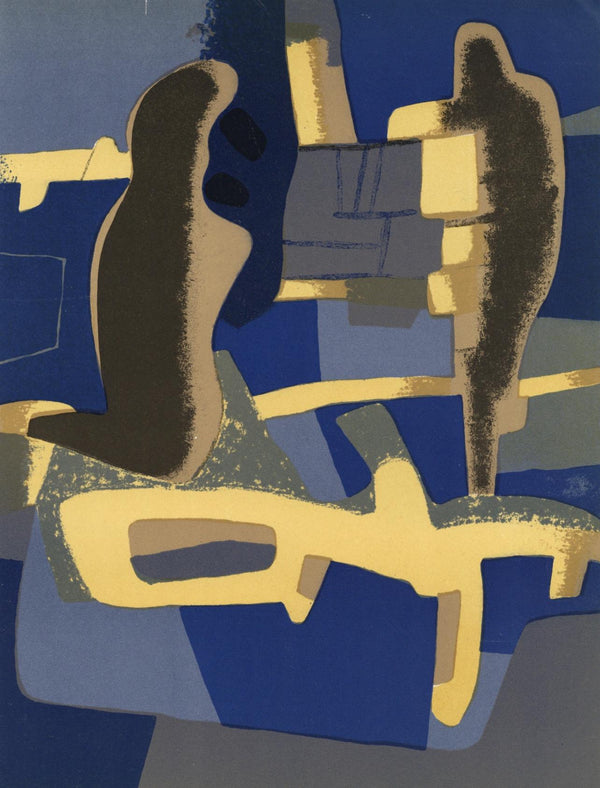 Maurice Estève, Face à face, XXe siècle, Limited Edition Lithograph