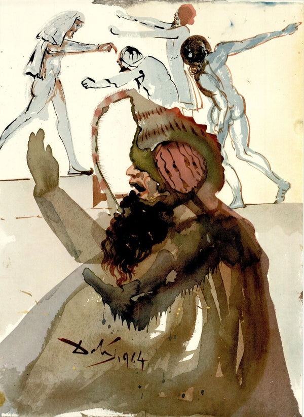 Salvador Dali, Composition (Michler/Löpsinger 1600; Field 69-3), Biblia Sacra, Limited Edition Lithograph