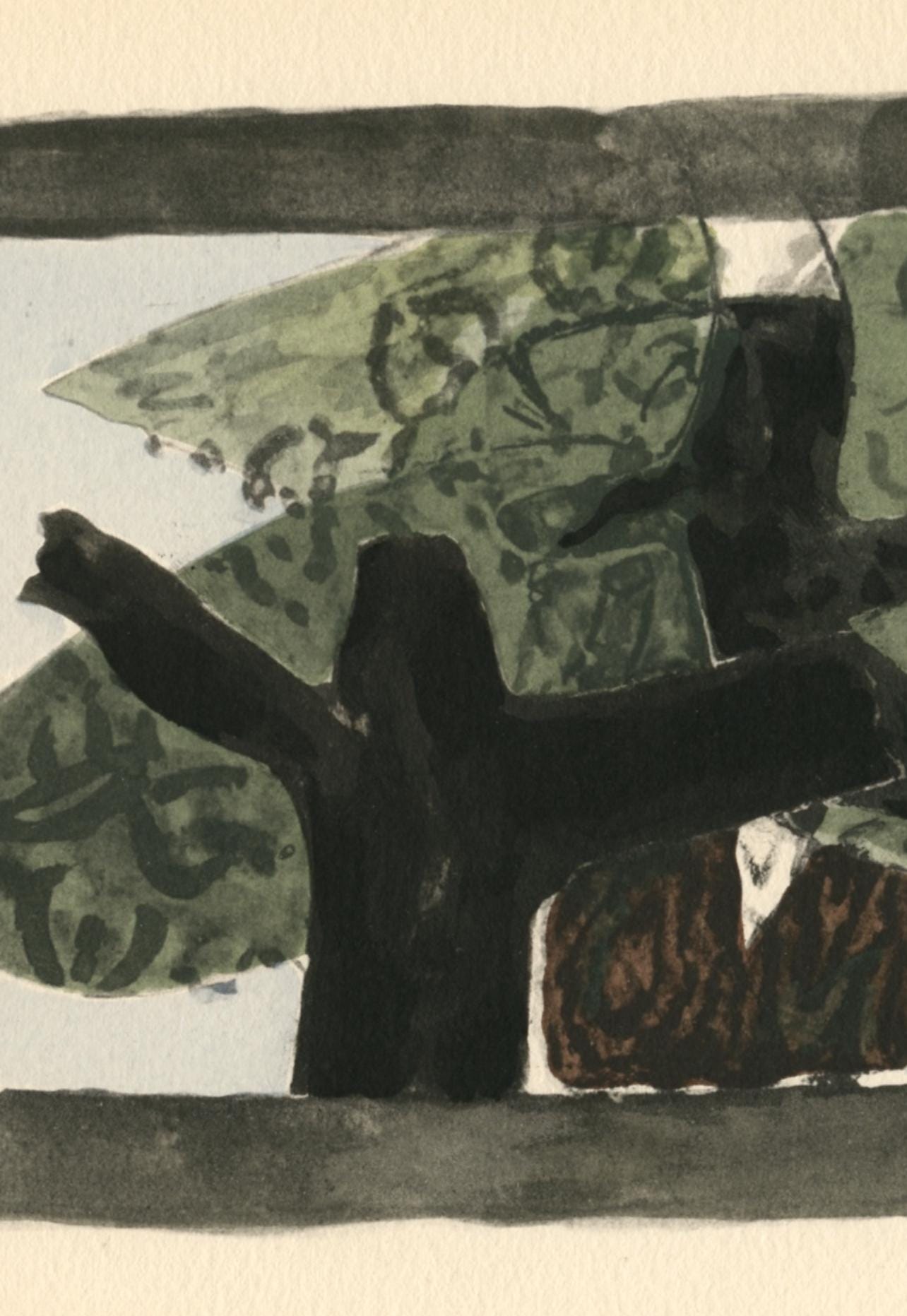 Georges Braque, L'arbre, Georges Braque le solitaire, XXe siècle, Limited Edition Lithograph