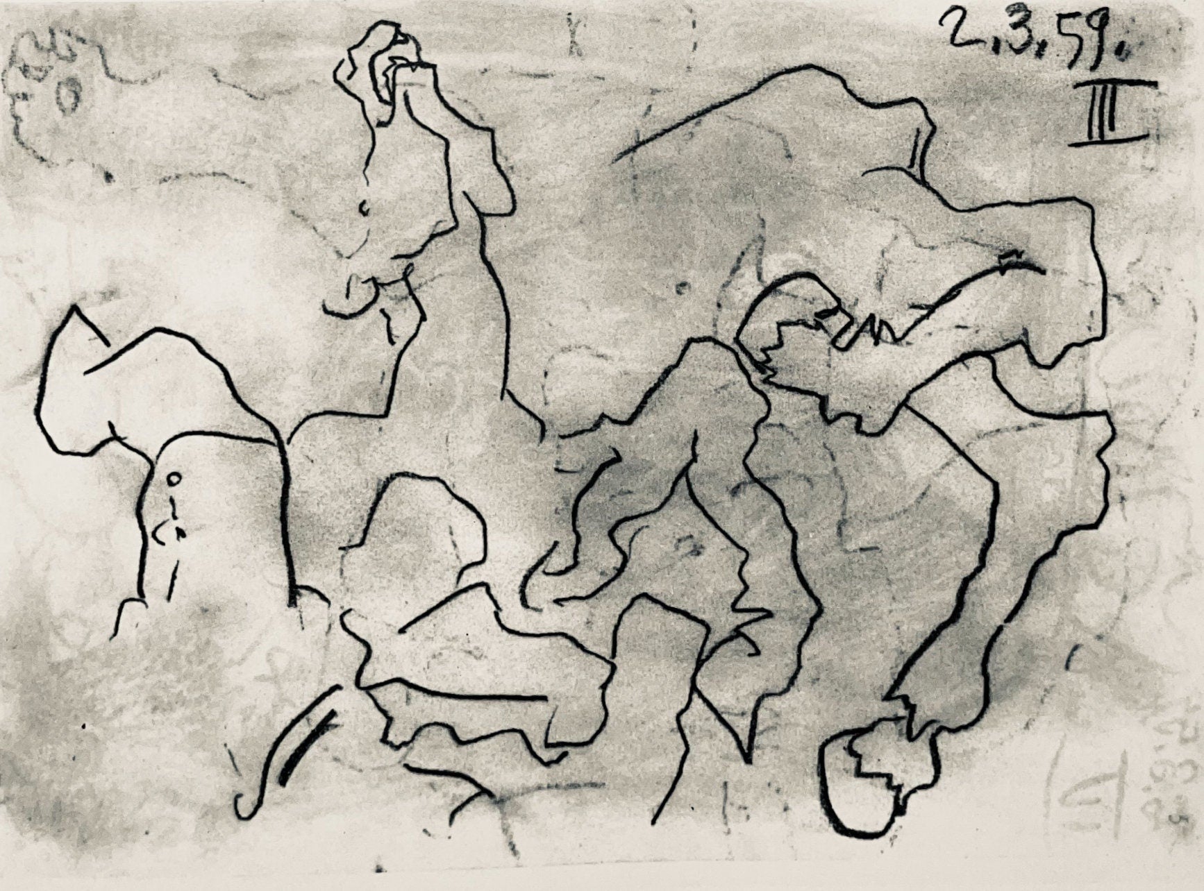 Pablo Picasso, Composition (Bloch 1276; Czwiklitzer 23), Toros y Toreros, Limited Edition Lithograph