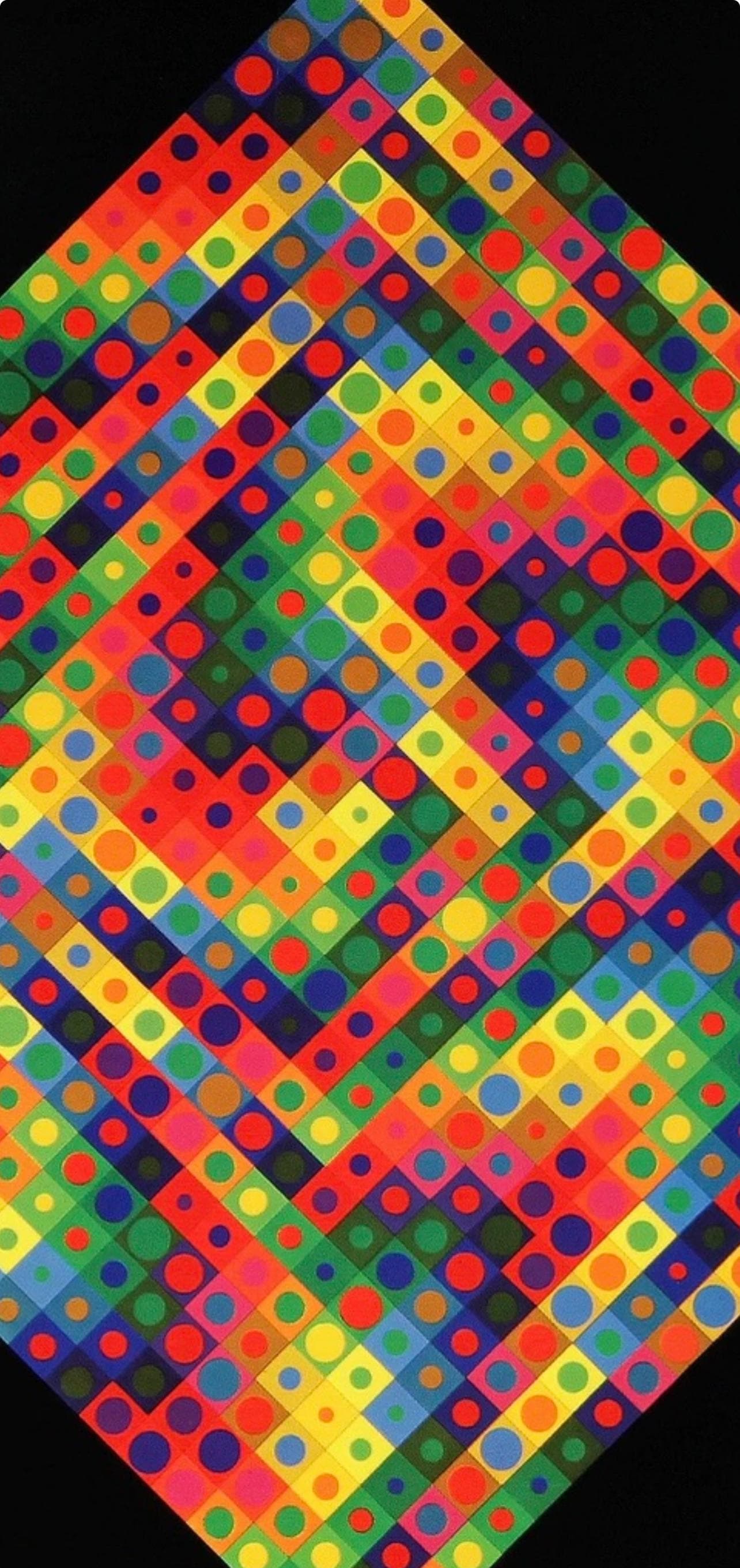 Victor Vasarely, Composition, Folklore Planétaire, Limited Edition Héliogravure