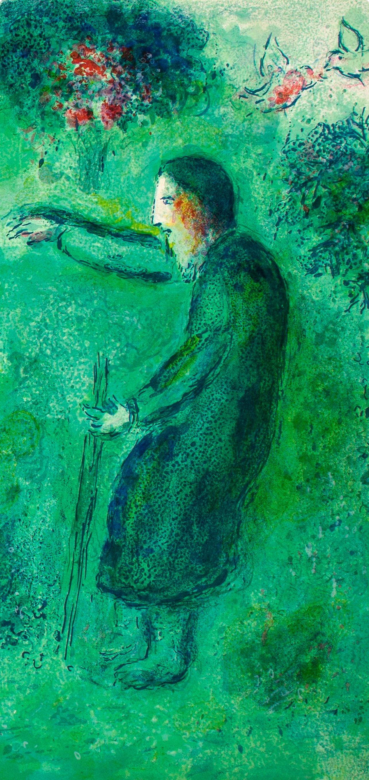 Marc Chagall, Le Verger de Philétas, Daphnis et Chloé, Limited Edition Héliogravure