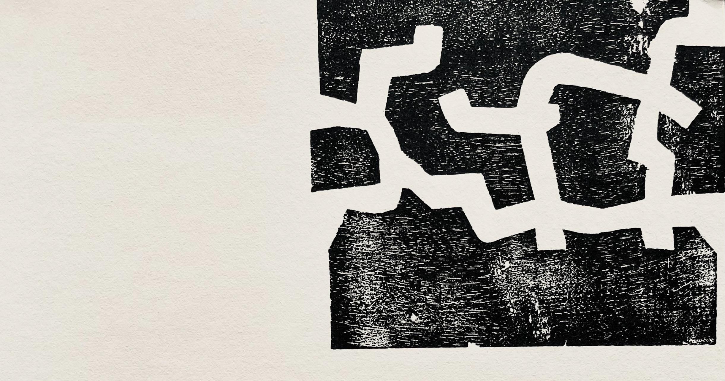 Eduardo Chillida, Composition, Derrière le miroir, Limited Edition Woodcut