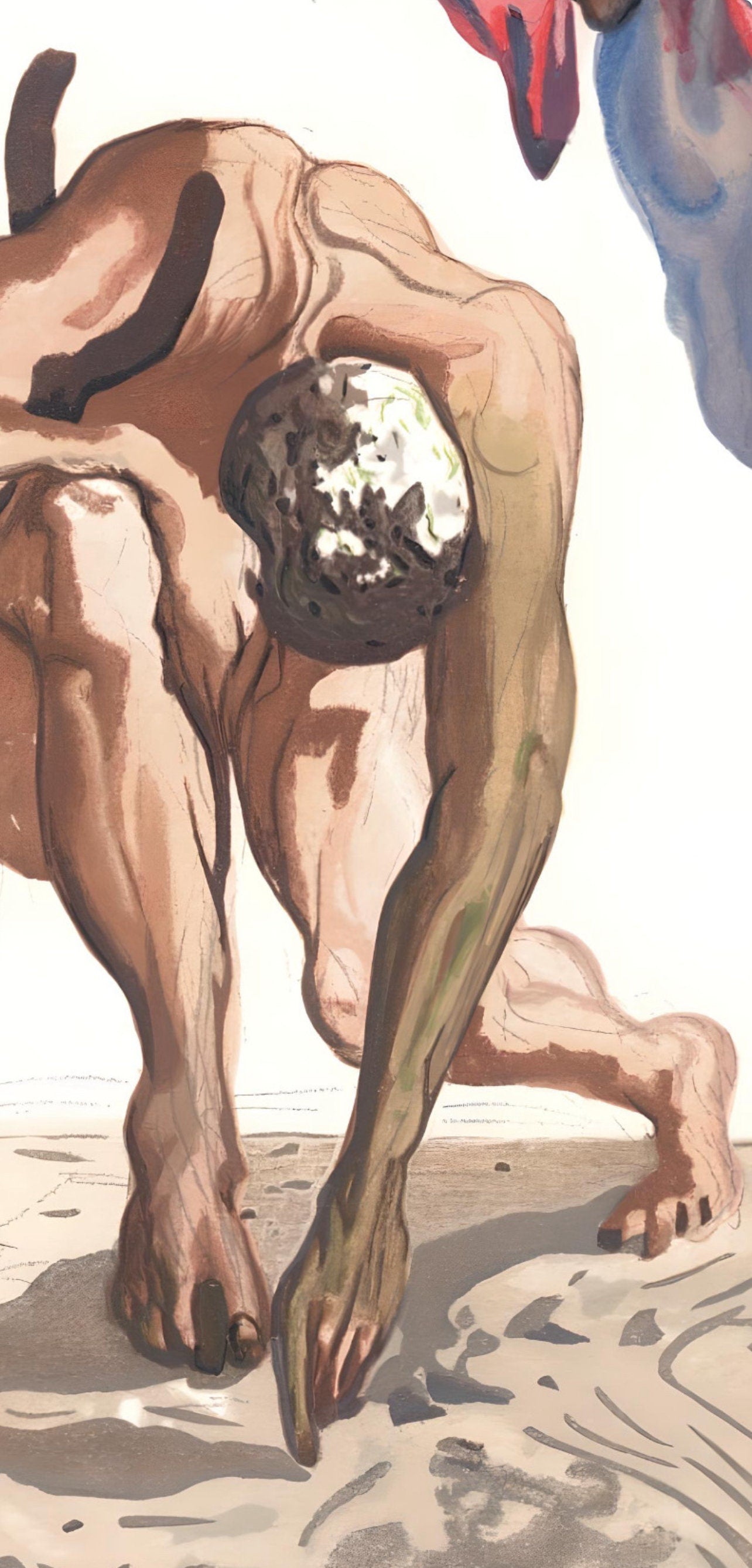 Salvador Dali, The Law of Climbing (Michler/Löpsinger 1039-1138; Field 189-200), La Divine Comédie, Limited Edition Woodcut