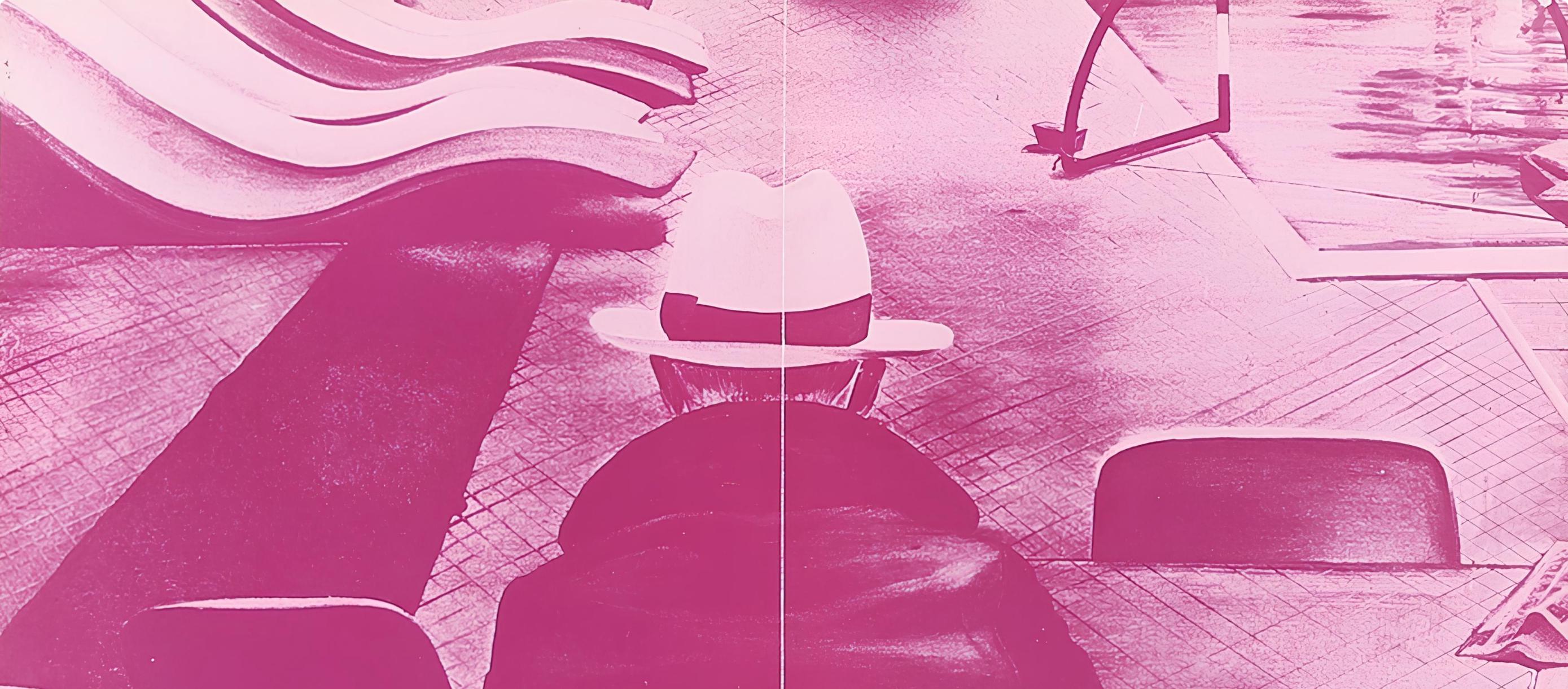 Jacques Monory, Composition, Derrière le miroir, Limited Edition Lithograph