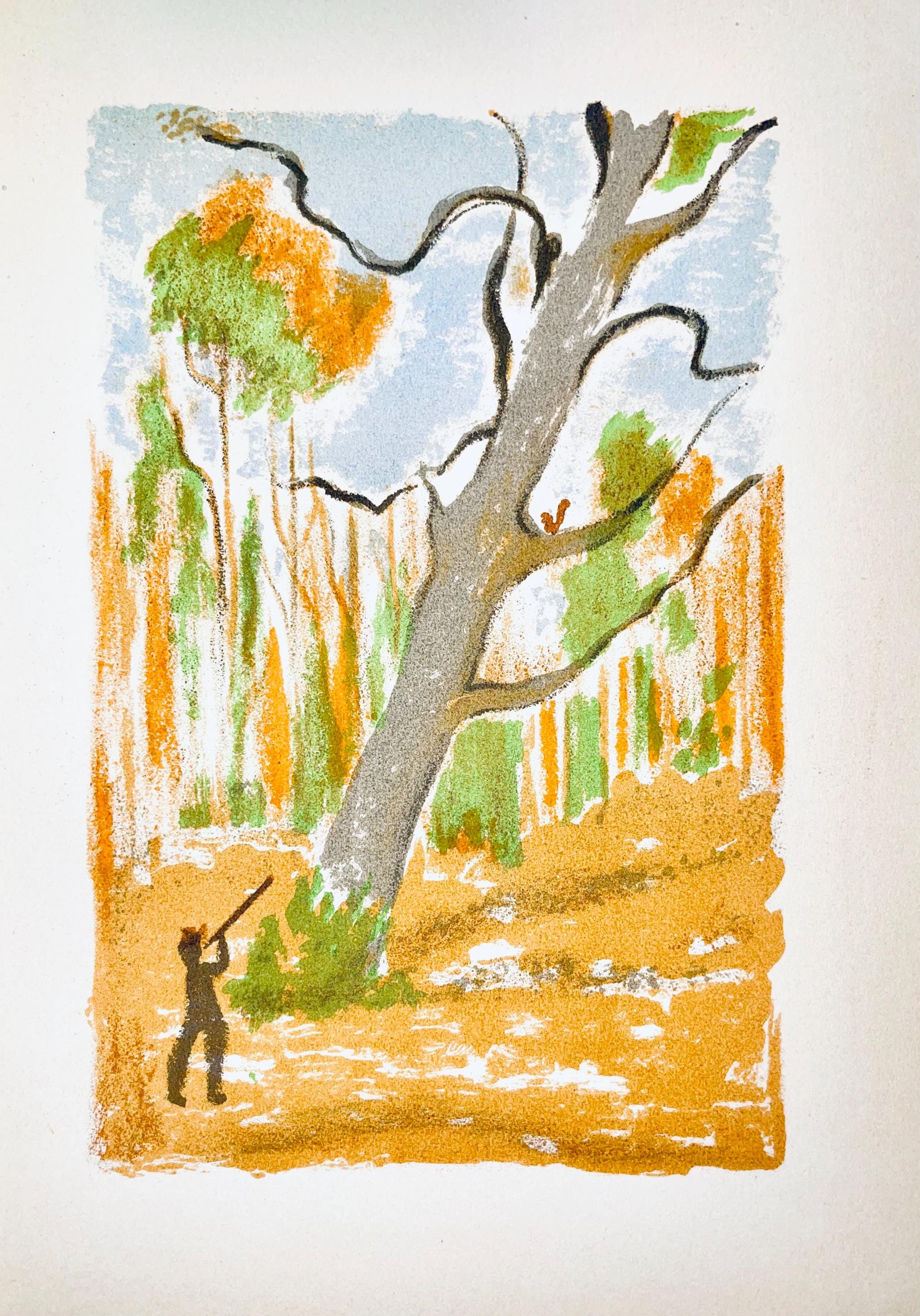 Maurice Mourlot, Composition, de Goupil a Margot, Histoires De Bêtes, Limited Edition Lithograph