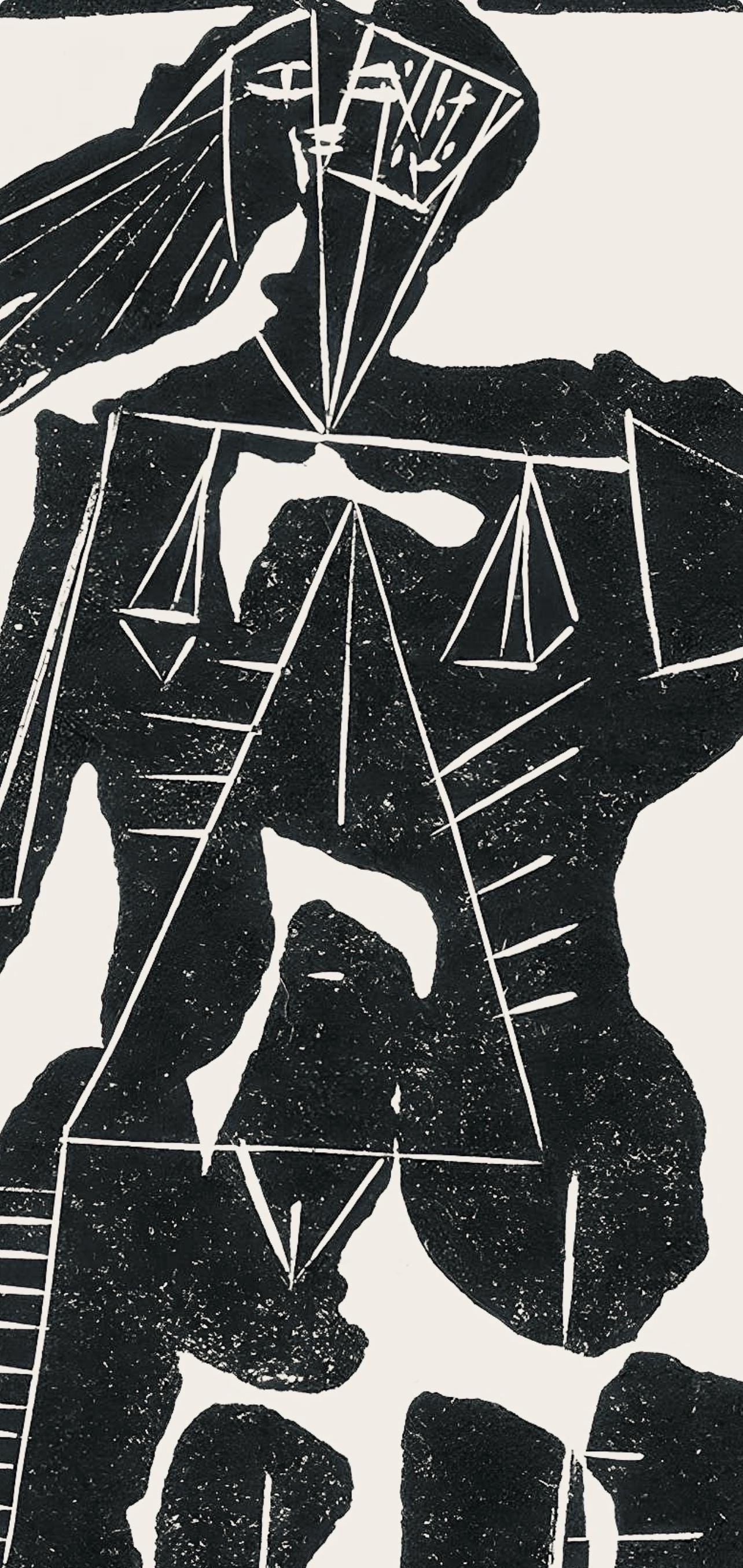 Pablo Picasso, Composition (Cramer 36; Bloch 360; Horodisch A6), Non Vouloir, Limited Edition Zincograph