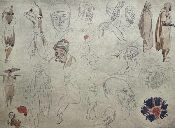 Eugène Delacroix, Composition, Trente et un Dessins et Aquarelles du Maroc, Limited Edition Lithograph