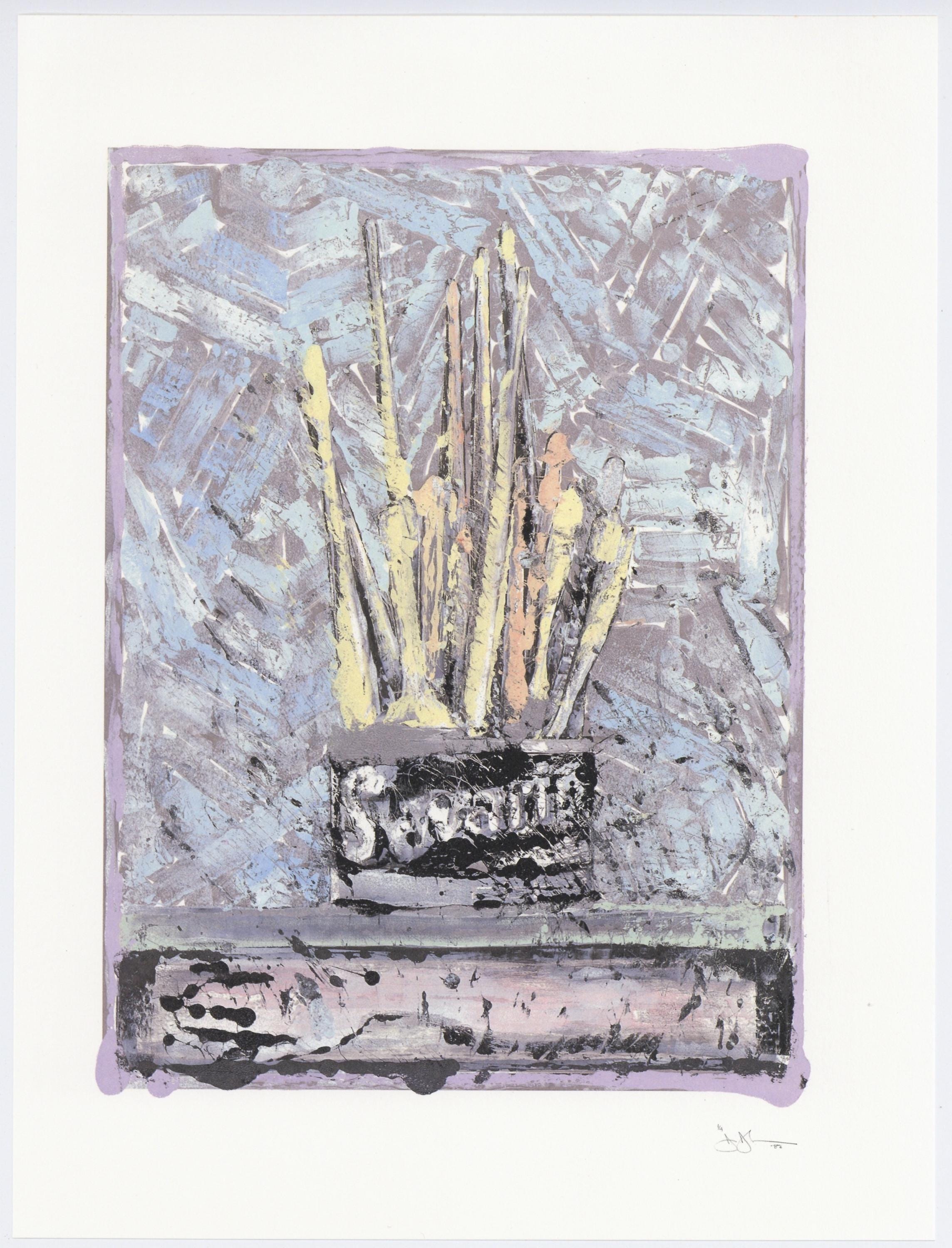Jasper Johns, Composition, Jasper Johns, 17 Monotypes, Limited Edition Héliogravure