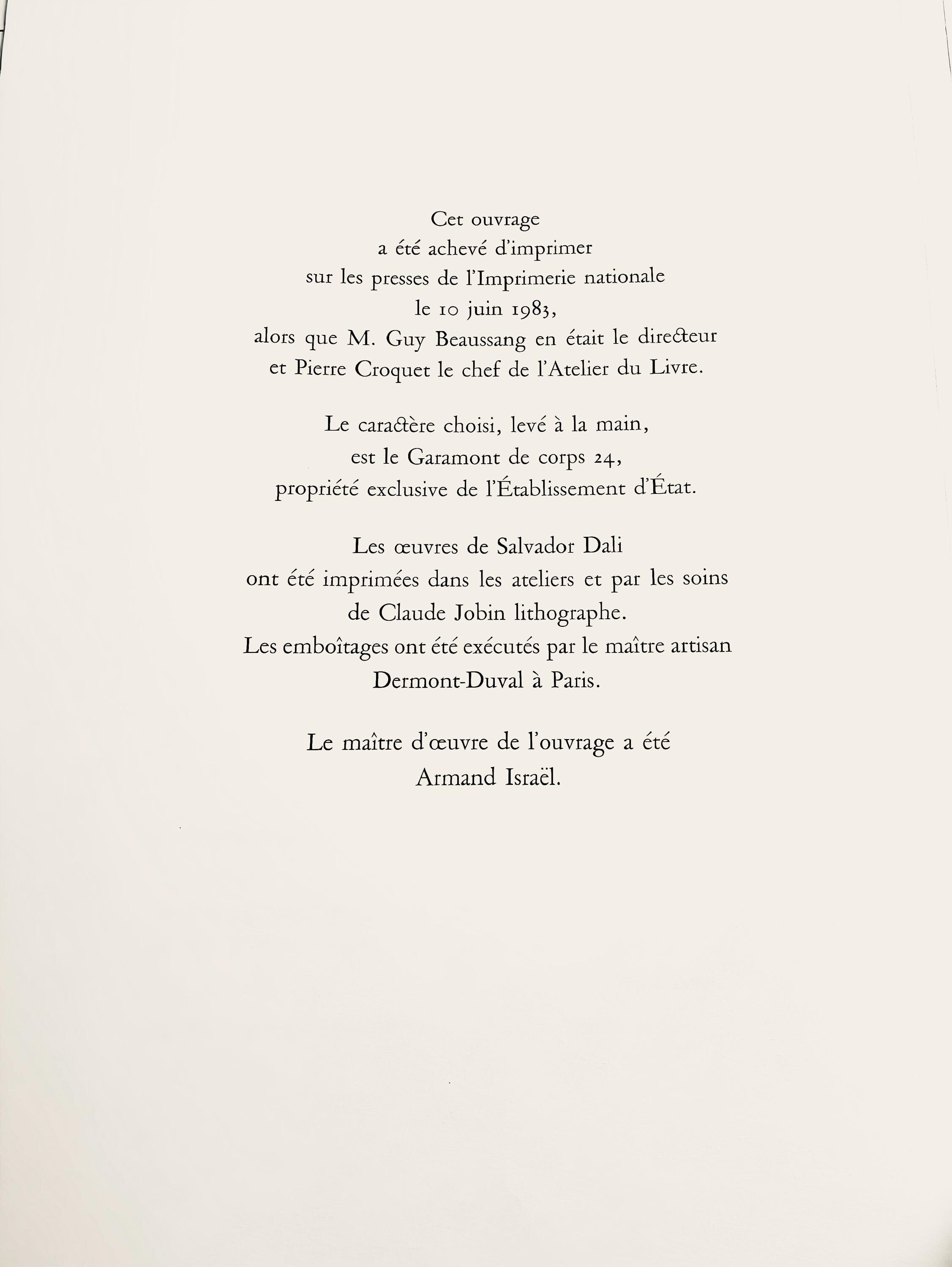 Salvador Dalí, Bucéphale, Les Chevaux de Dalí, Limited Edition Lithograph