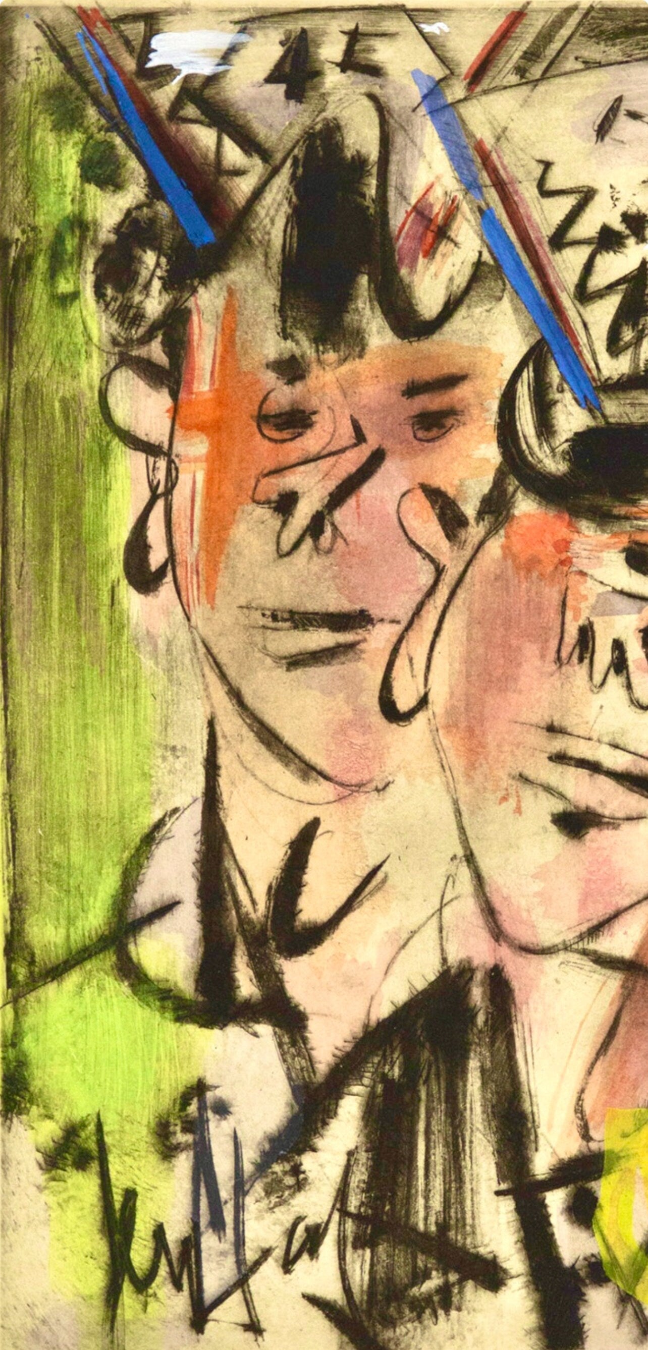 Gen Paul, Le Quart du Tourlourou, Vins, Fleurs et Flammes, Limited Edition Lithograph