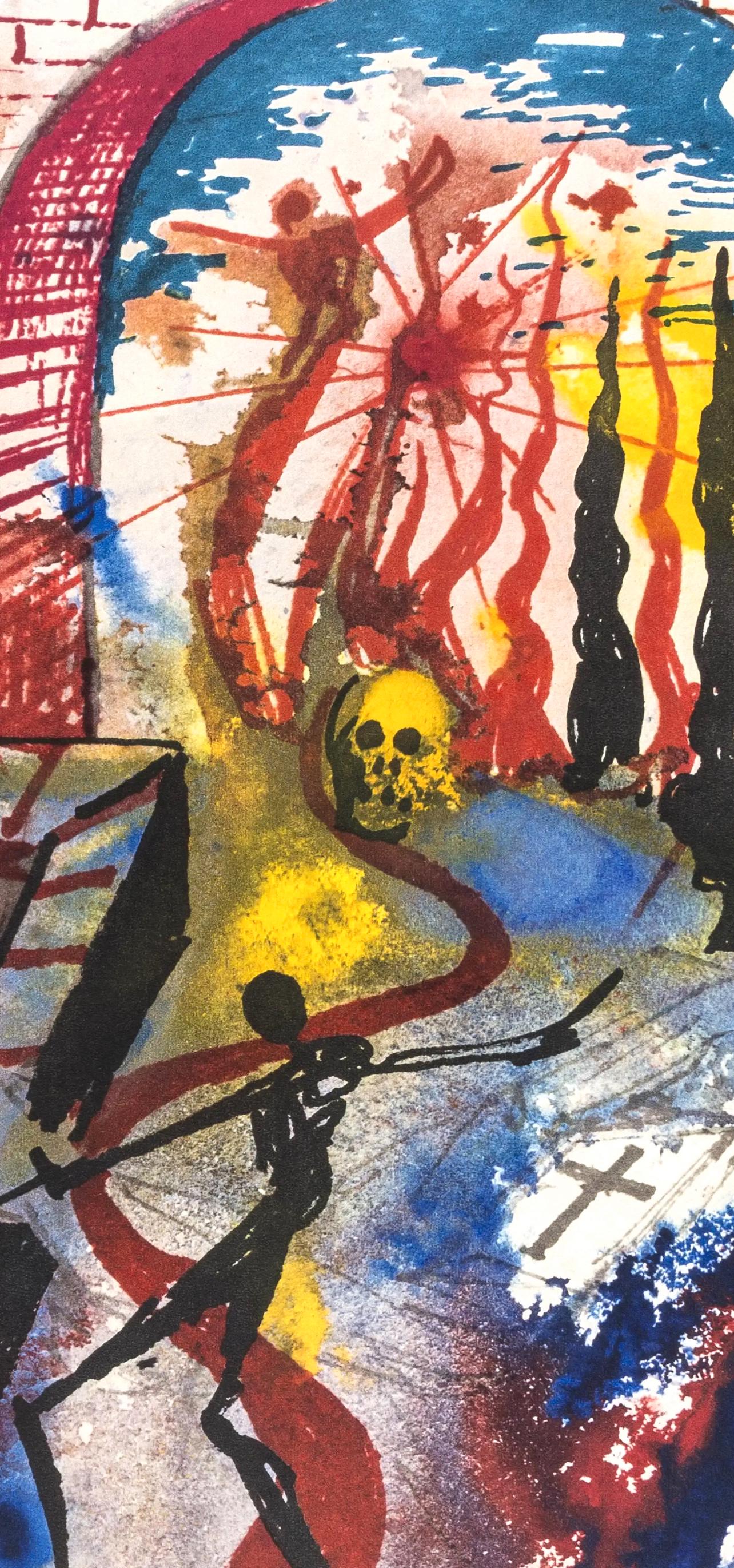 Salvador Dali, Composition (Michler/Löpsinger 1601), Romeo e Giulietta, Limited Edition Lithograph and Silkscreen