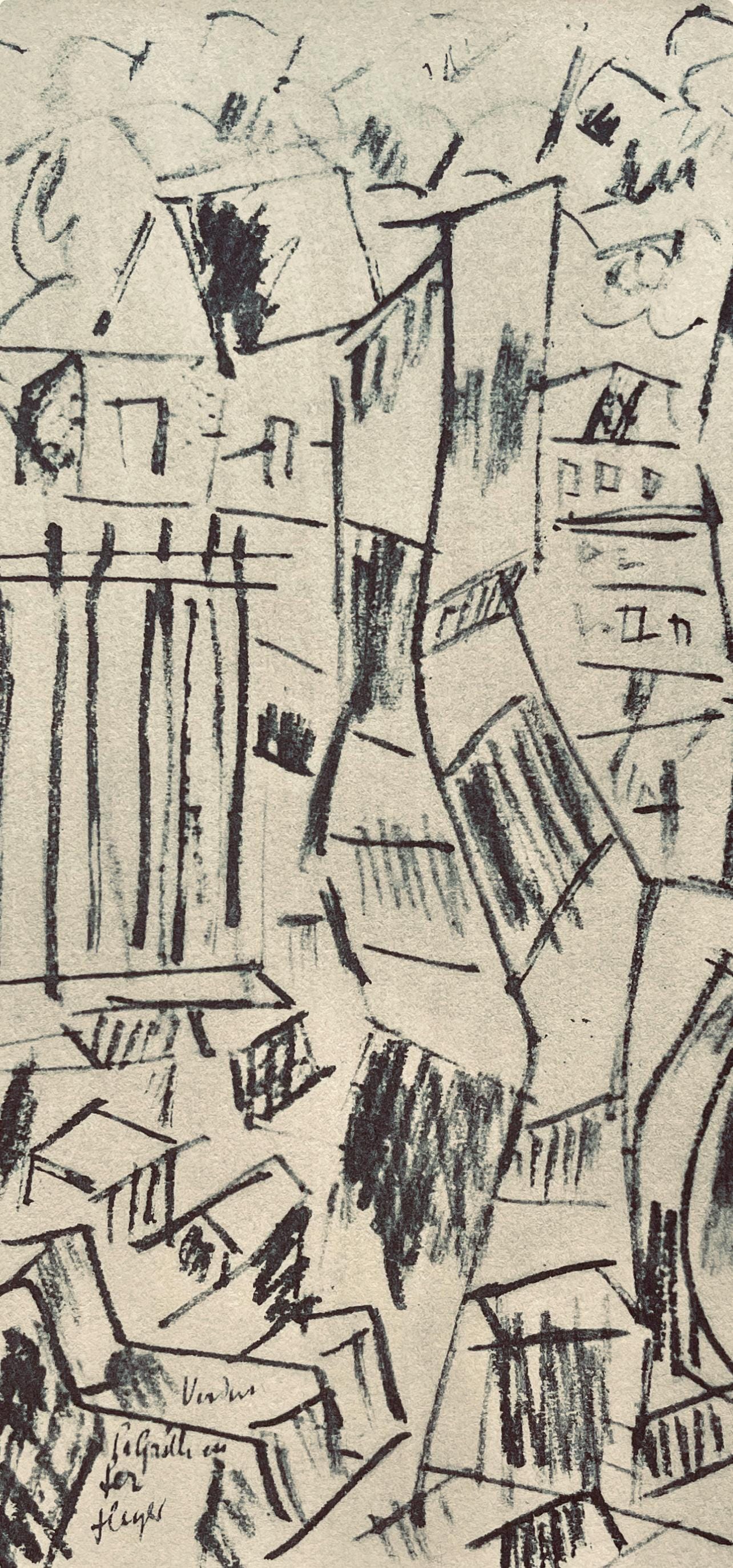 Fernand Léger, Verdun: La Grille En Fer, Fernand Léger, Dessins de Guerre, Limited Edition Lithograph