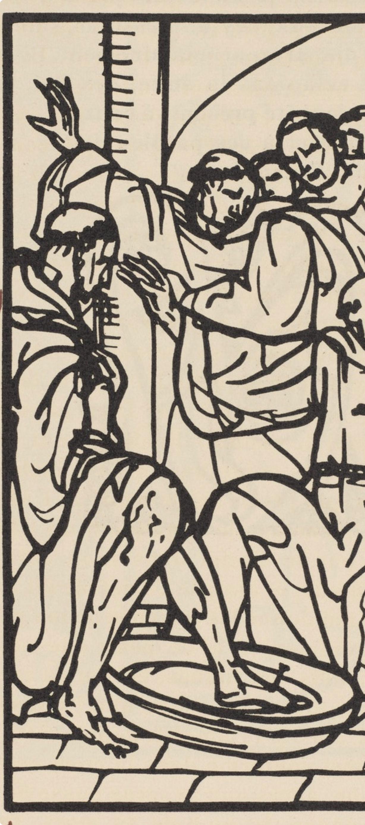 Émile Bernard, Composition (Morane, No. 100), Les Petites Fleurs de St. Françoise, Limited Edition Woodcut