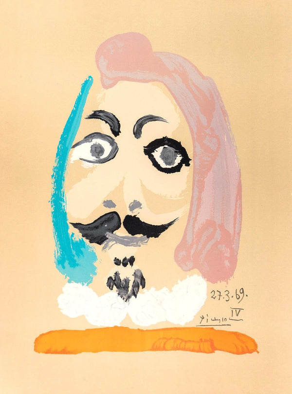 Pablo Picasso, Composition (Orozco 207-261), Vingt-Neuf Portraits Imaginaires, Limited Edition Lithograph