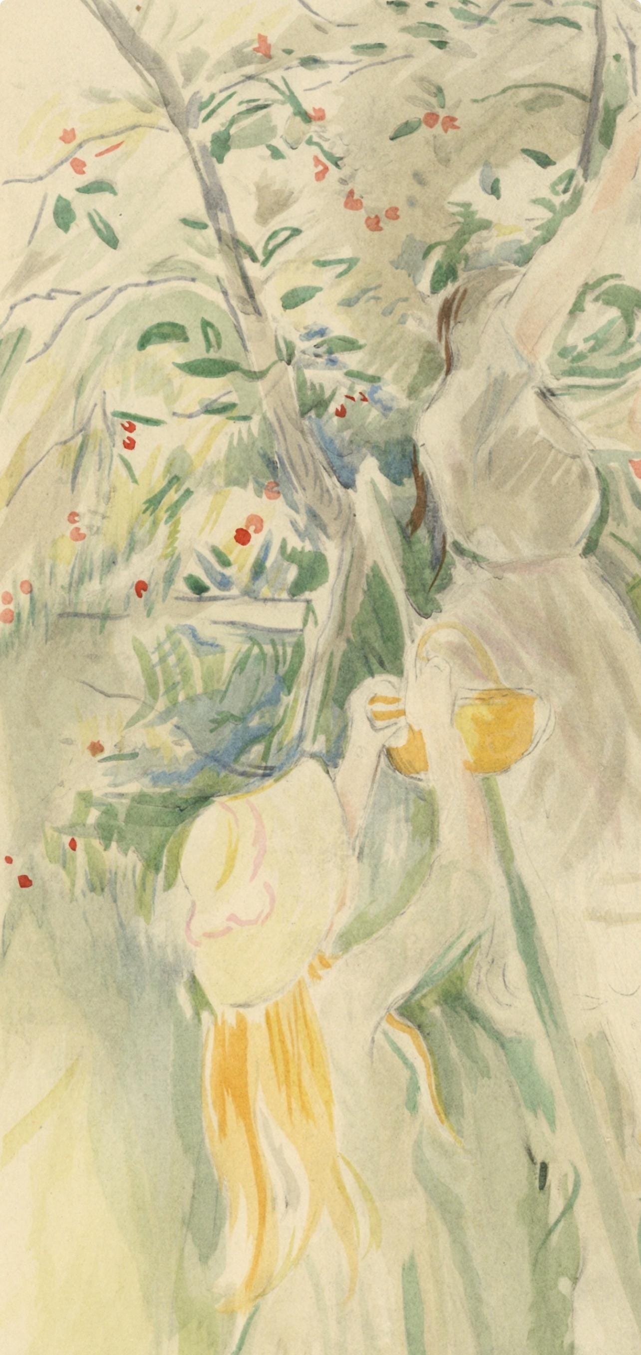 Berthe Morisot, Le Cerisier, Berthe Morisot Seize Aquarelles, Limited Edition Lithograph