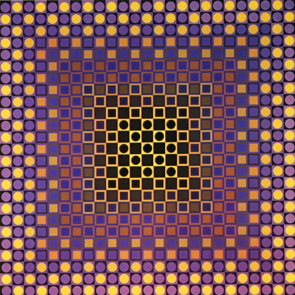 Victor Vasarely, Composition, Folklore Planétaire, Limited Edition Héliogravure