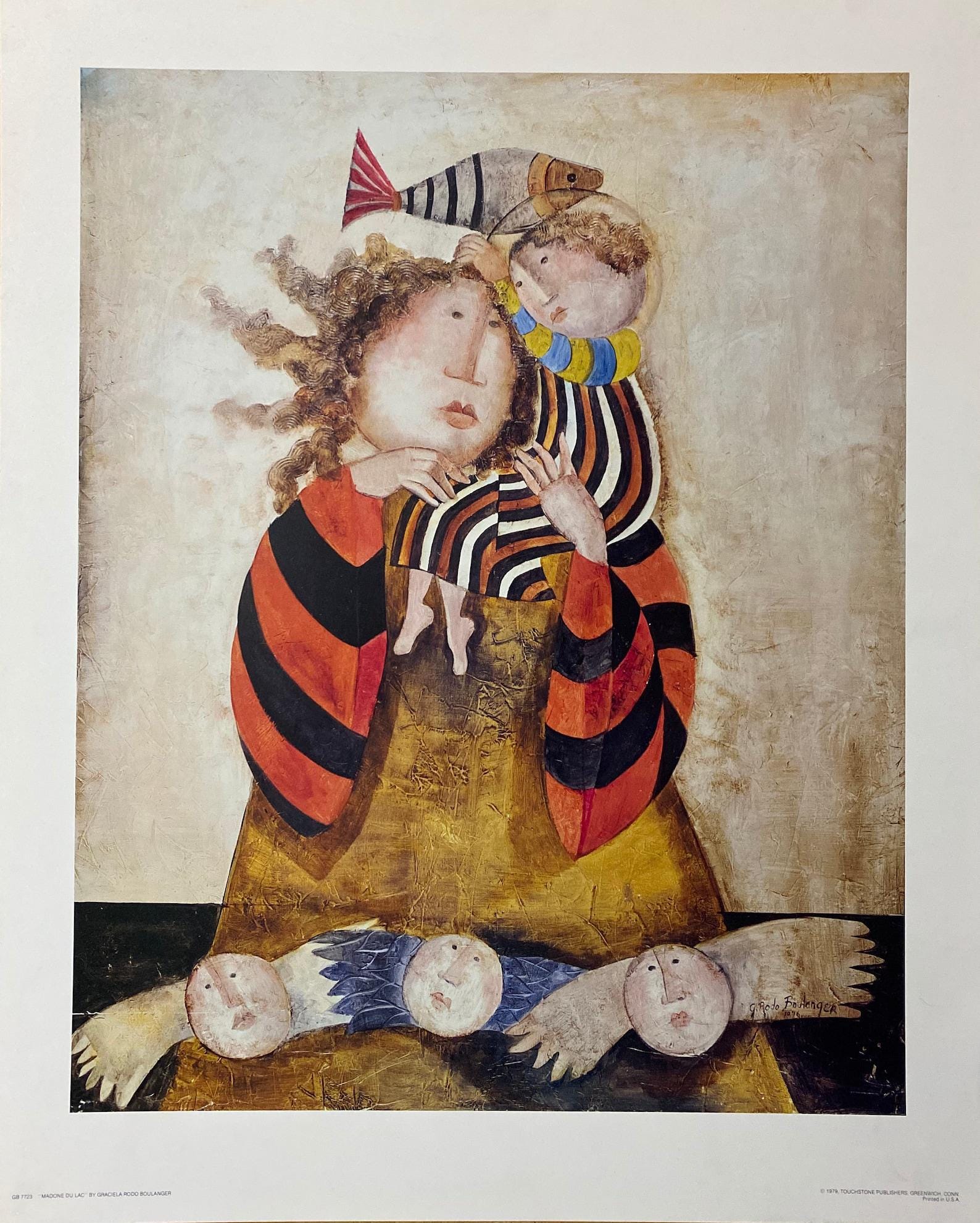 Graciela Rodo Boulanger, Madone du Lac, Original Edition Offset Lithograph