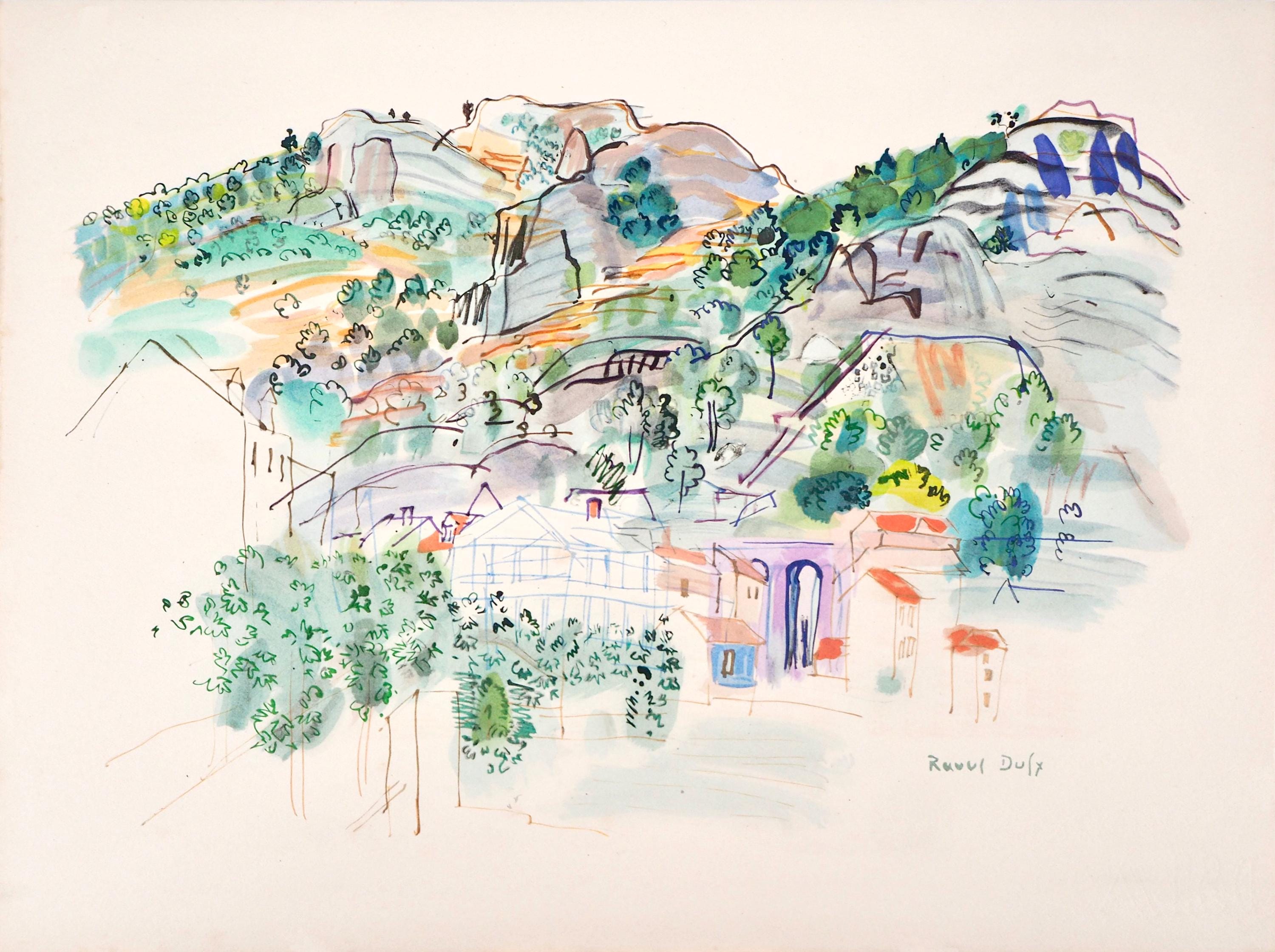 Raoul Dufy, Composition, Eaux-de-vie, Esprit de la fleur et du fruit, Limited Edition Lithograph