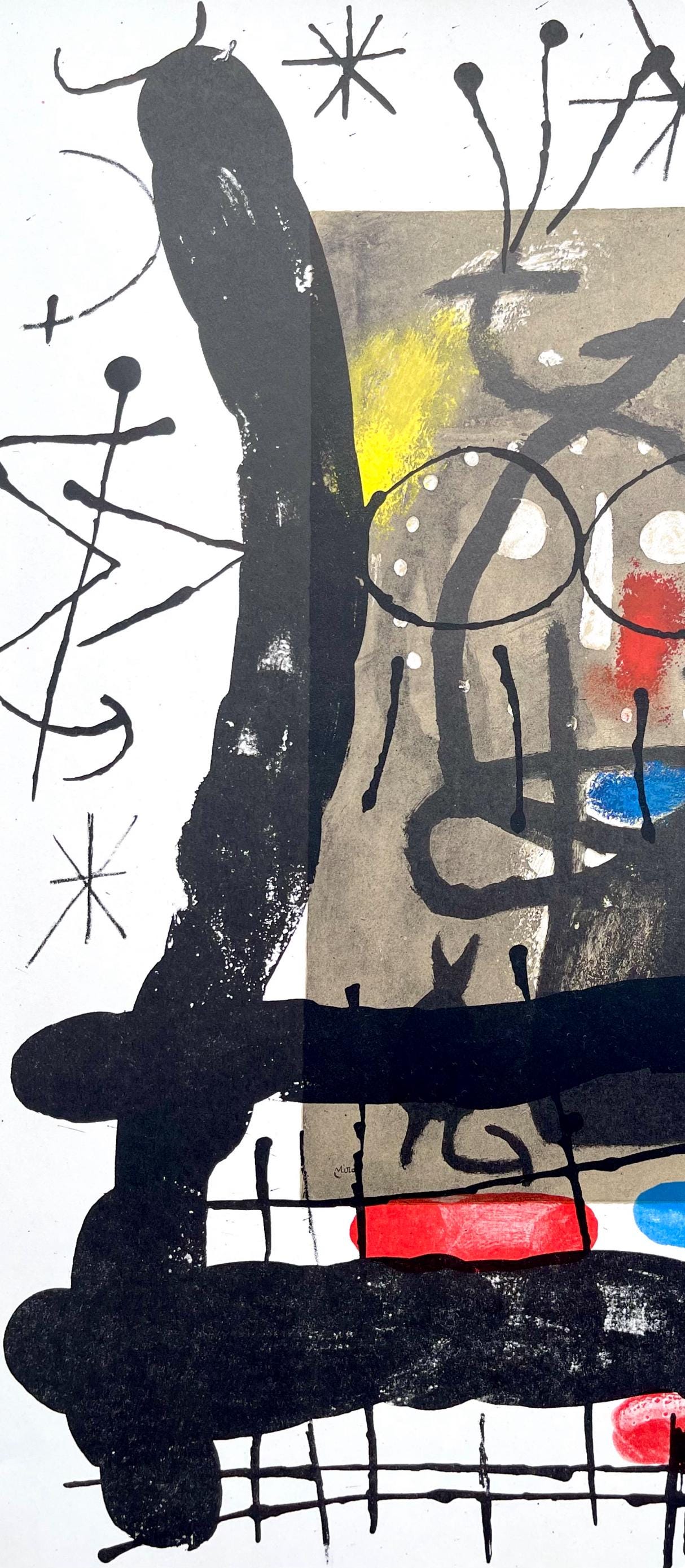 Joan Miró, Composition (Cramer 102; Mourlot 428-449), Derrière le miroir, Limited Edition Lithograph