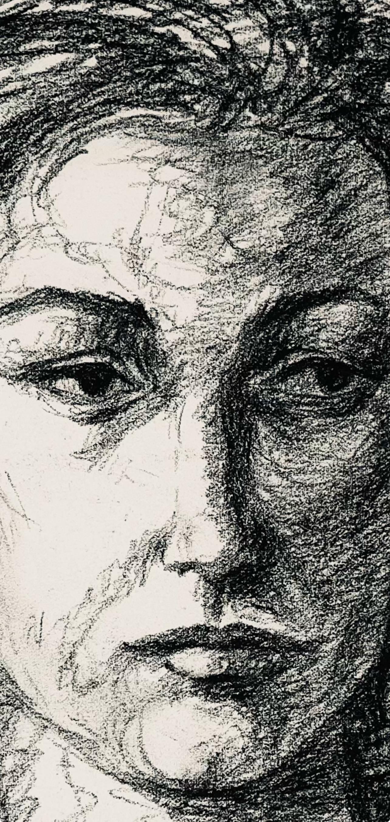 Ian Hornak, Renaissance Female Figure Study, 1963, Original Drawing
