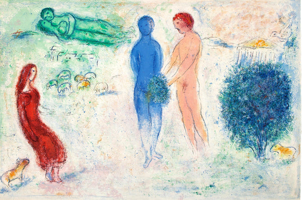 Marc Chagall, Le jugement de Chloé, Daphnis et Chloé, Limited Edition Héliogravure